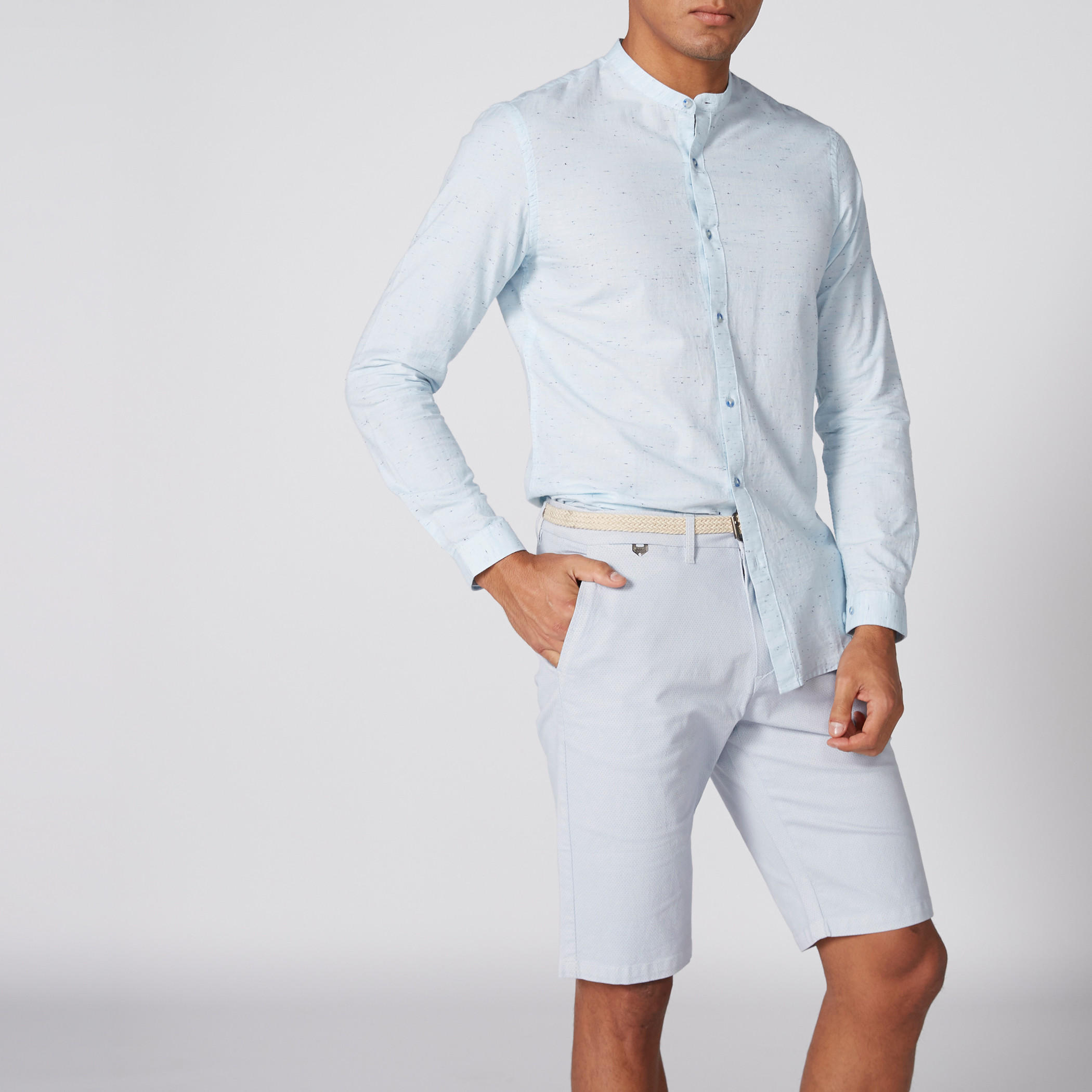 Printed Shorts with Pocket Detail and Button Closure-men-clothing-bottoms-shorts-image-2
