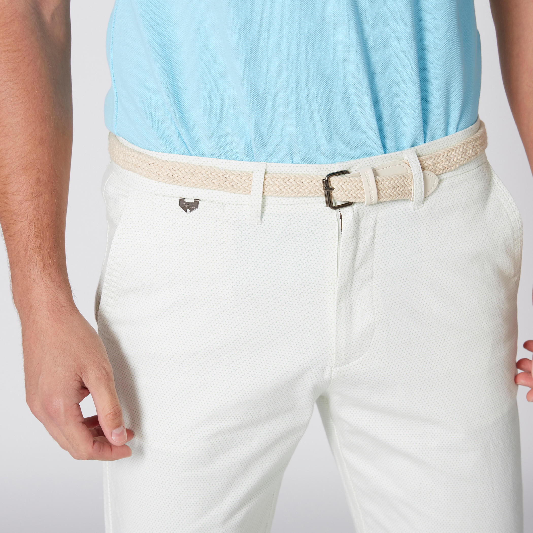 شورت بارز الملمس بزر إغلاق وجيوب-men-clothing-bottoms-shorts-image-3