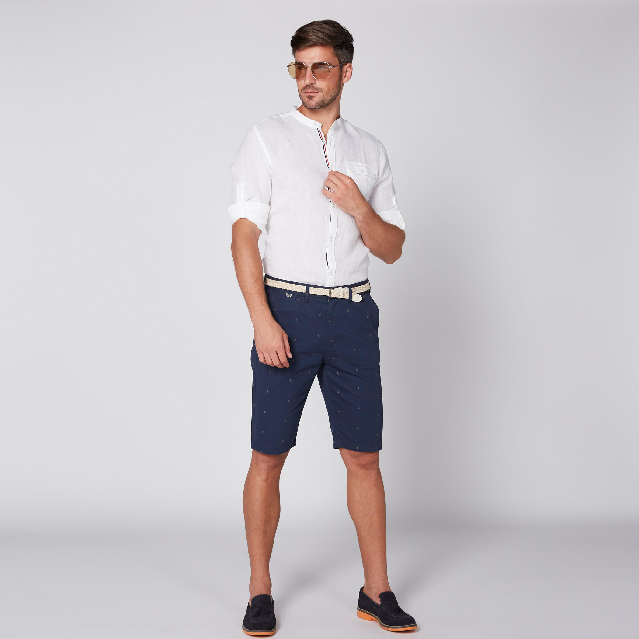 شورت مطرّز بزر إغلاق وجيوب-men-clothing-bottoms-shorts-image-1