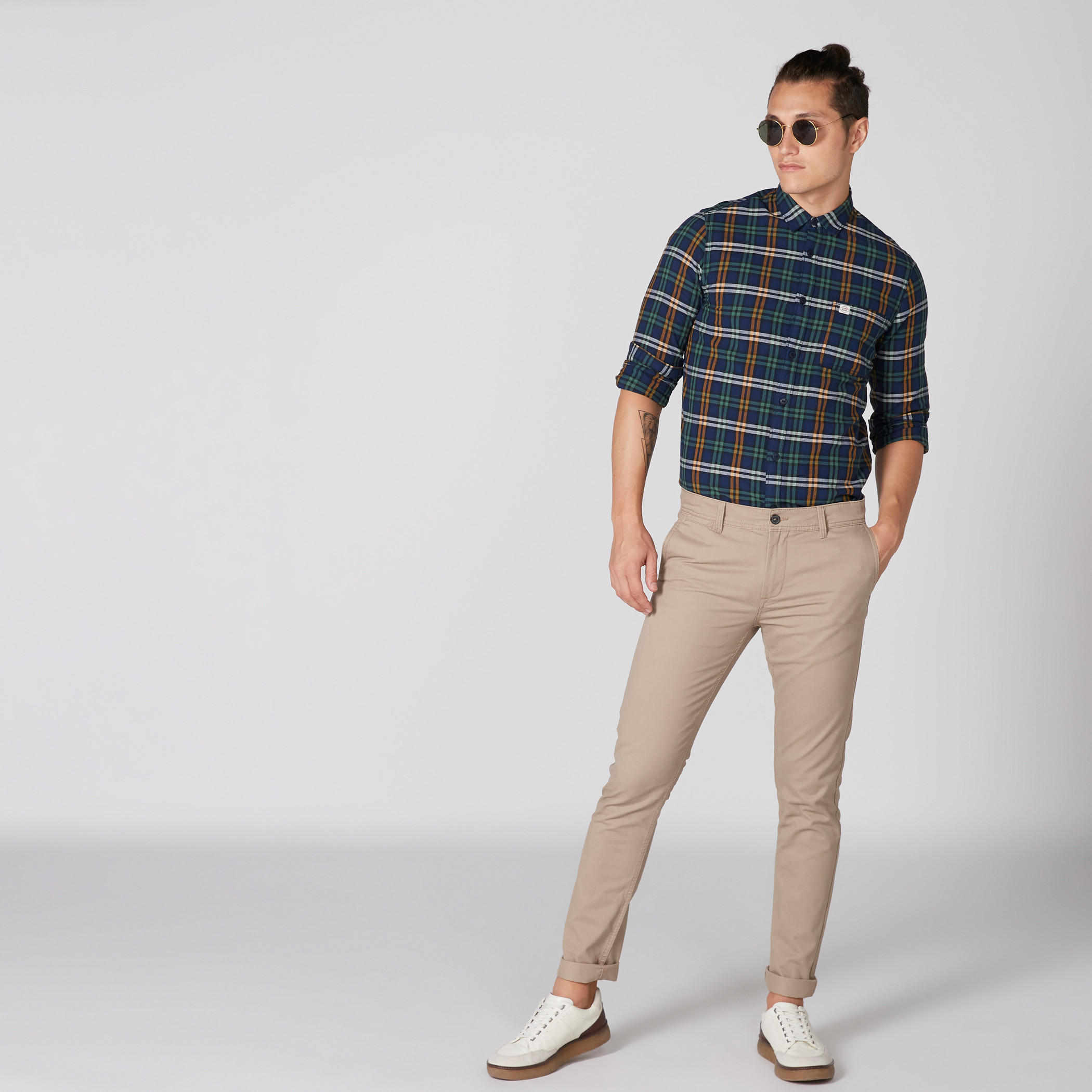 Full Length Chinos with Pocket Detail and Button Closure-men-clothing-bottoms-trousersandchinos-trousers-image-1