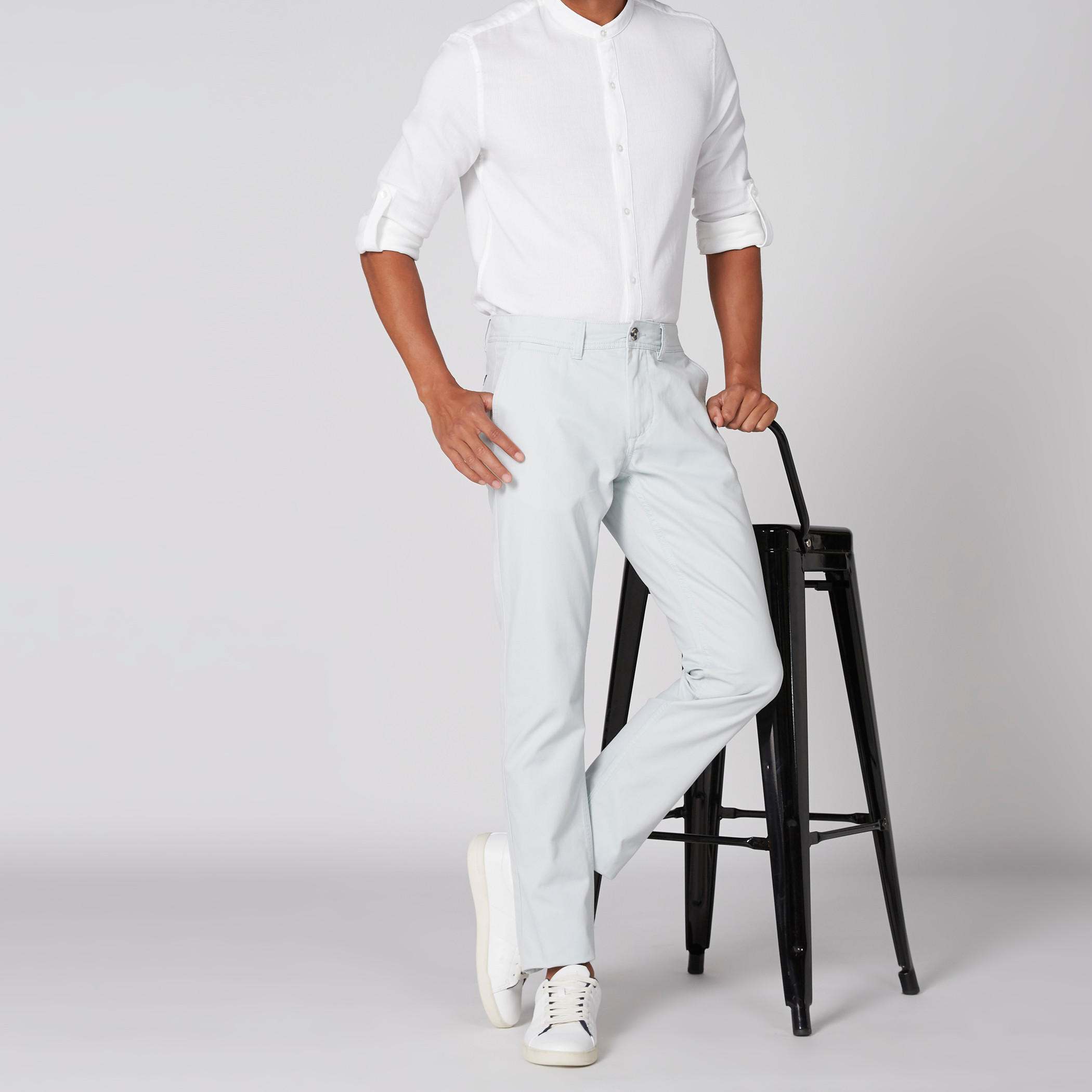 بنطال شينو طويل بزر إغلاق وجيوب-men-clothing-bottoms-trousersandchinos-trousers-image-3