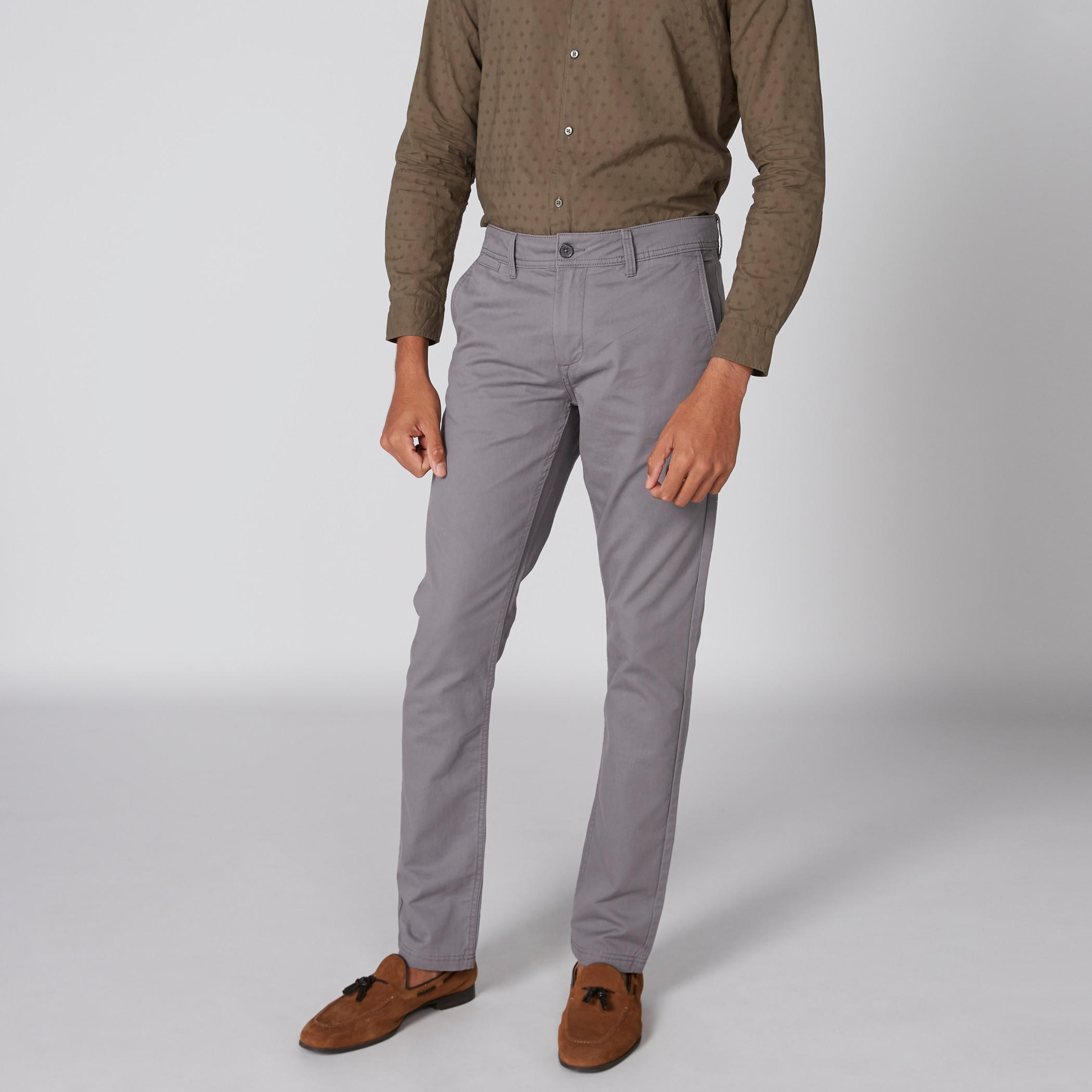 بنطال شينو طويل بزر إغلاق وجيوب-men-clothing-bottoms-trousersandchinos-trousers-image-3
