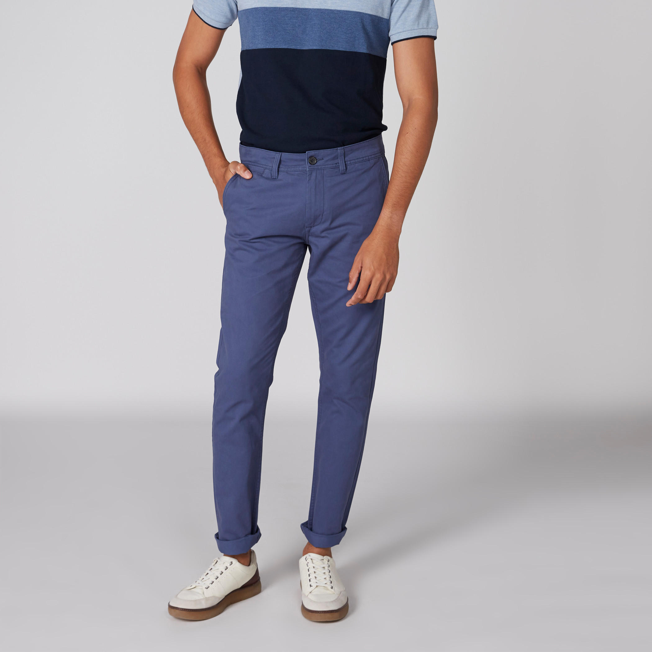 Full Length Chinos with Button Closure and Pocket Detail-men-clothing-bottoms-trousersandchinos-trousers-image-1