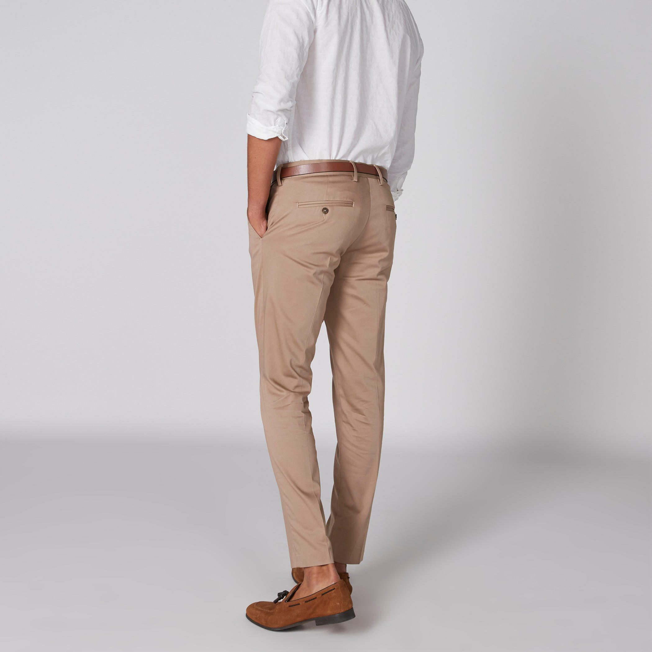 Full Length Trousers with Pocket Detail and Belt-men-clothing-bottoms-trousersandchinos-trousers-image-2