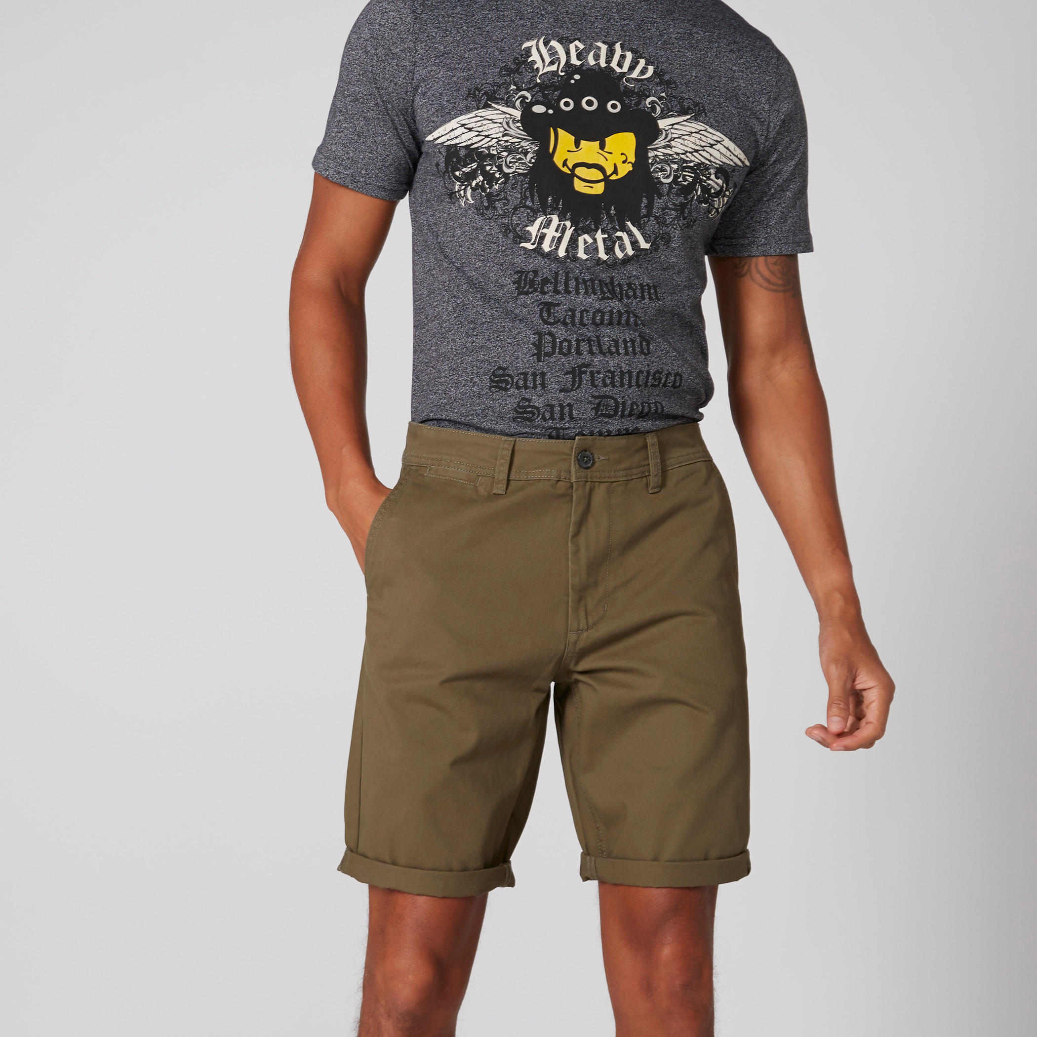 شورت بزر إغلاق وجيوب-men-clothing-bottoms-shorts-image-1