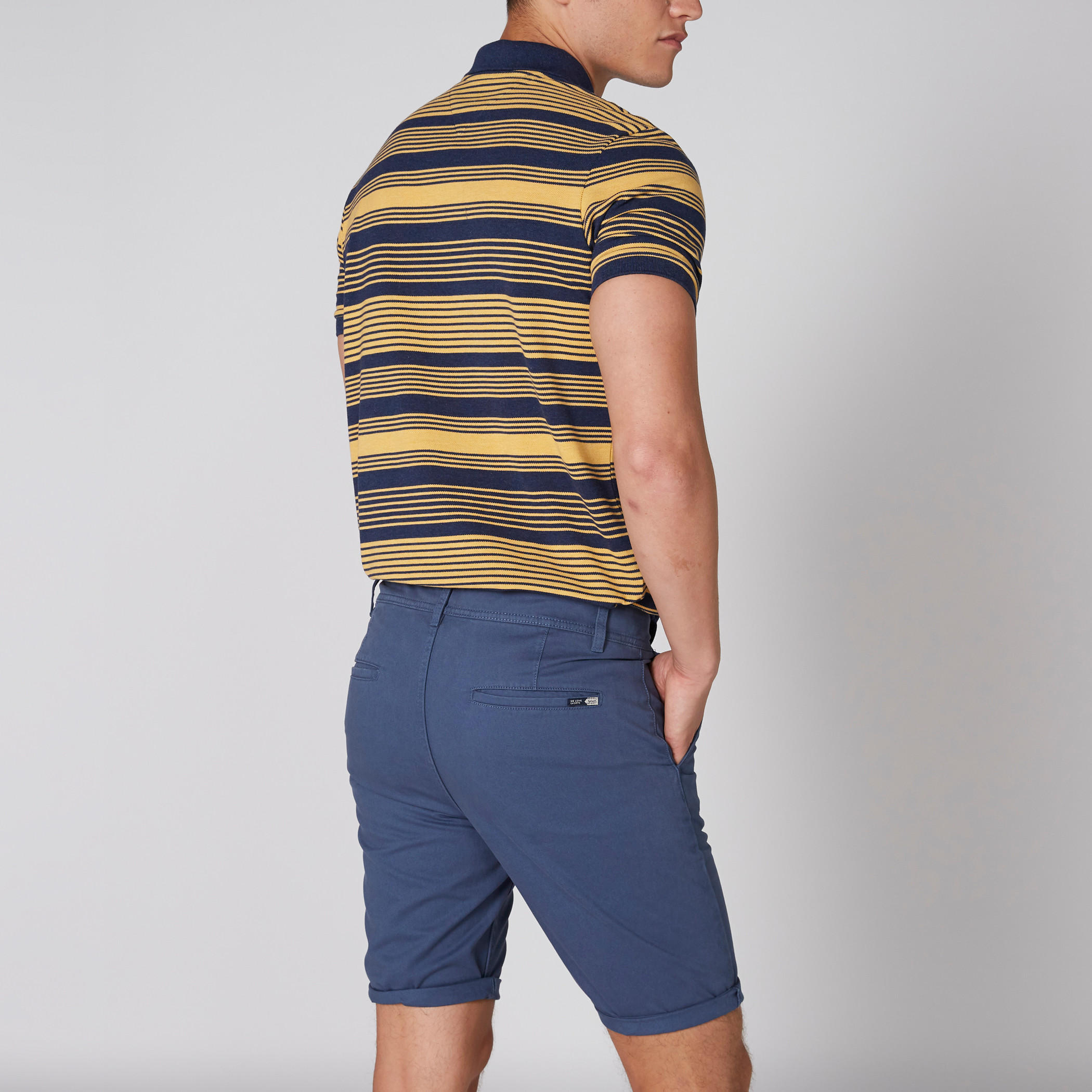 Pocket Detail Shorts with Upturned Hem-men-clothing-bottoms-shorts-image-2