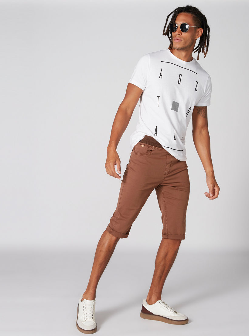 Pocket Detail Shorts with Elasticised Waistband and Drawstring-men-clothing-bottoms-shorts-image-3