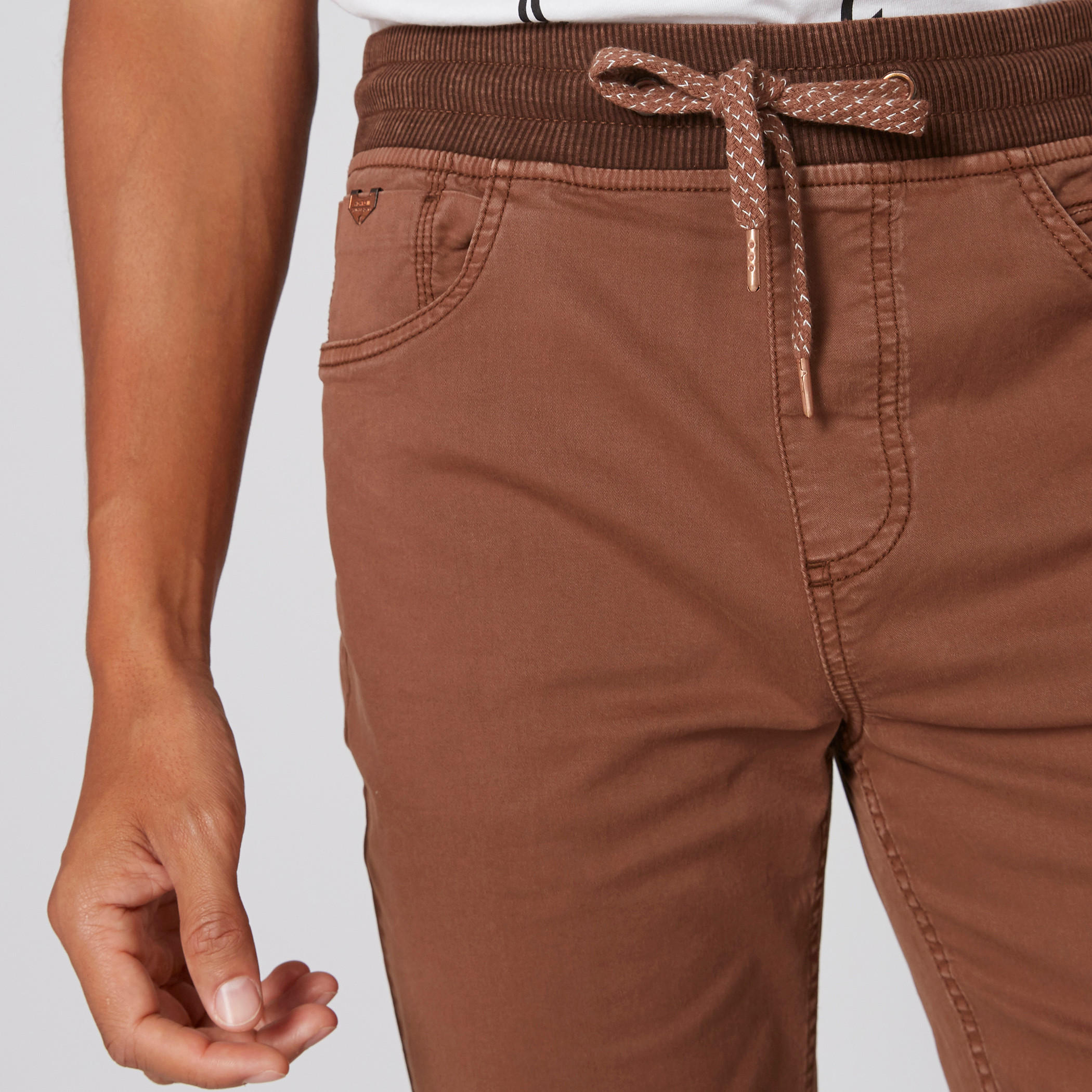 Pocket Detail Shorts with Elasticised Waistband and Drawstring-men-clothing-bottoms-shorts-image-4