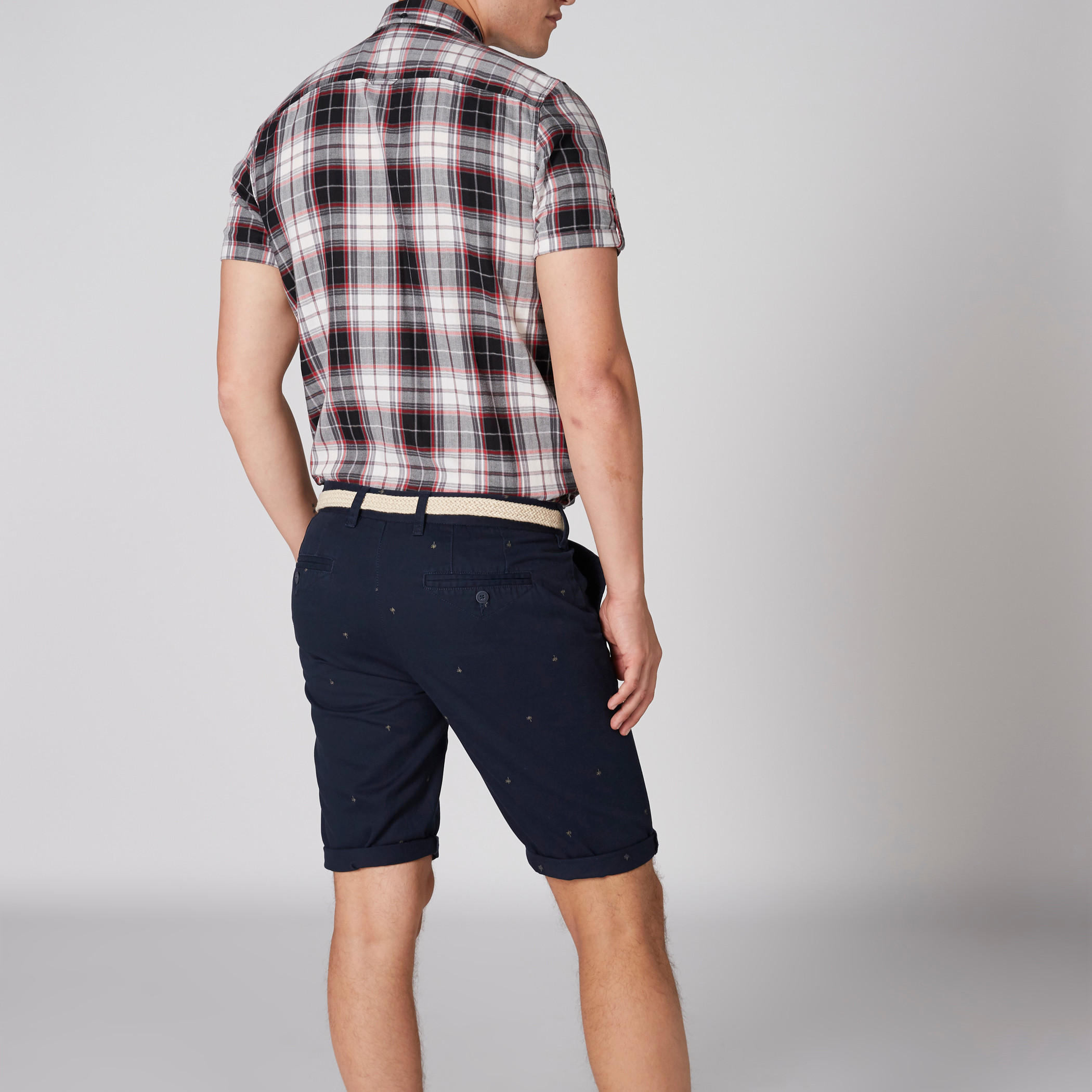 Embroidered Shorts with Pocket Detail-men-clothing-bottoms-shorts-image-2