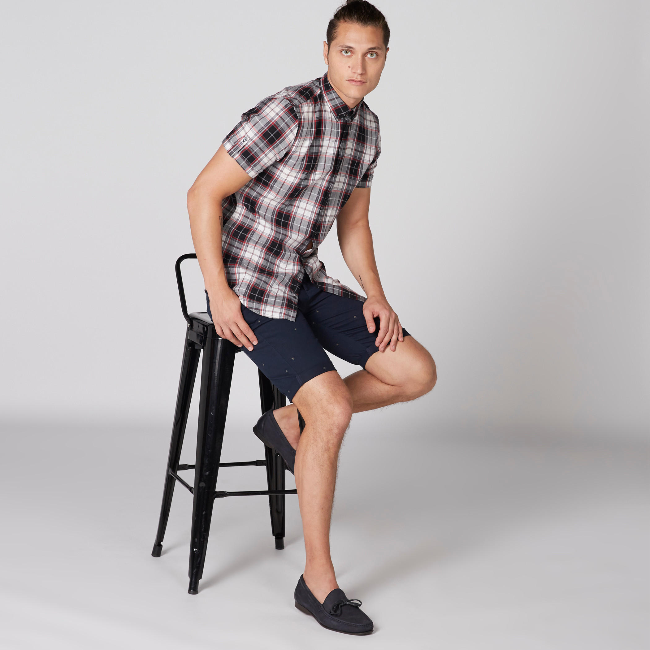 Embroidered Shorts with Pocket Detail-men-clothing-bottoms-shorts-image-3