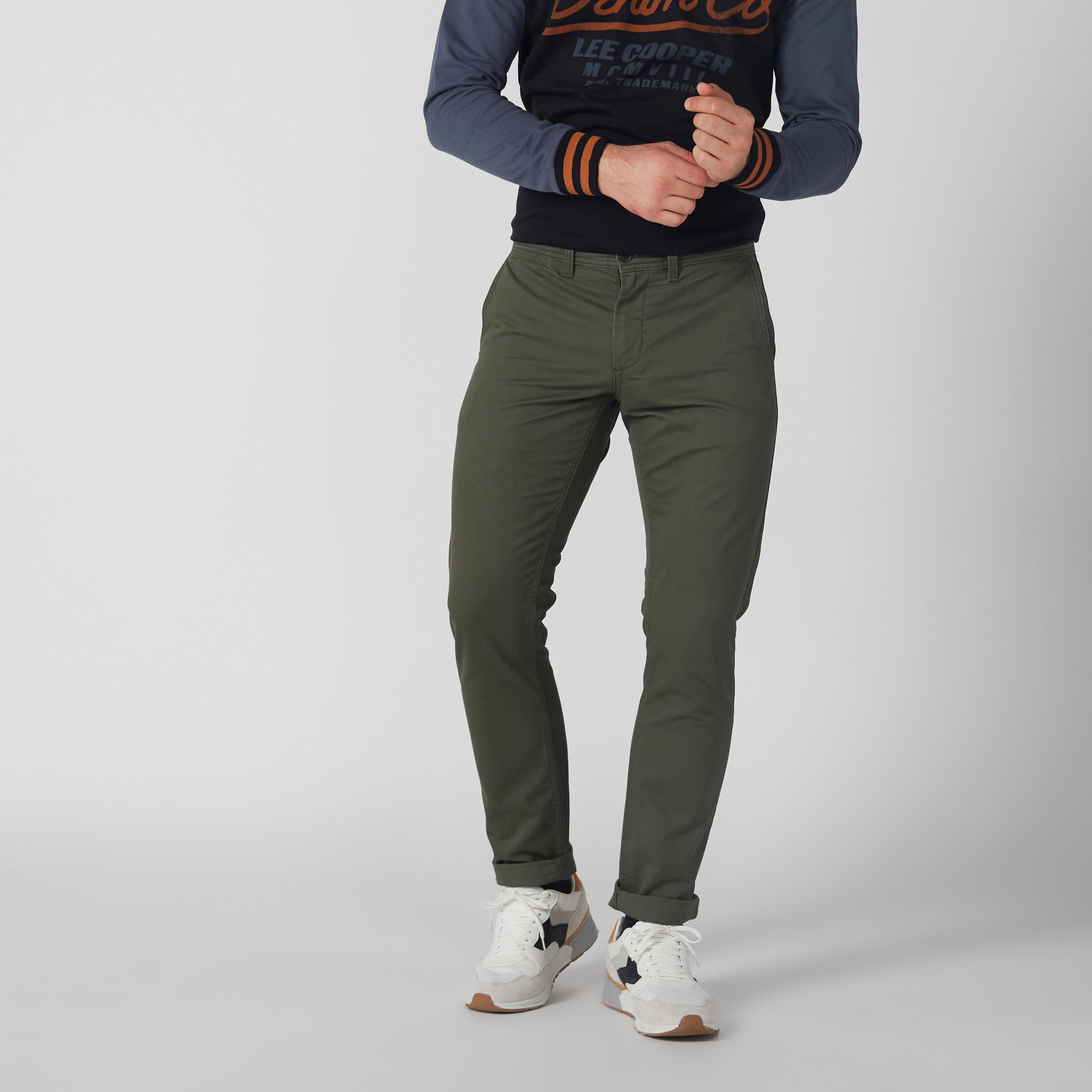 بنطال شينو طويل بزر إغلاق وجيوب-men-clothing-bottoms-trousersandchinos-trousers-image-2