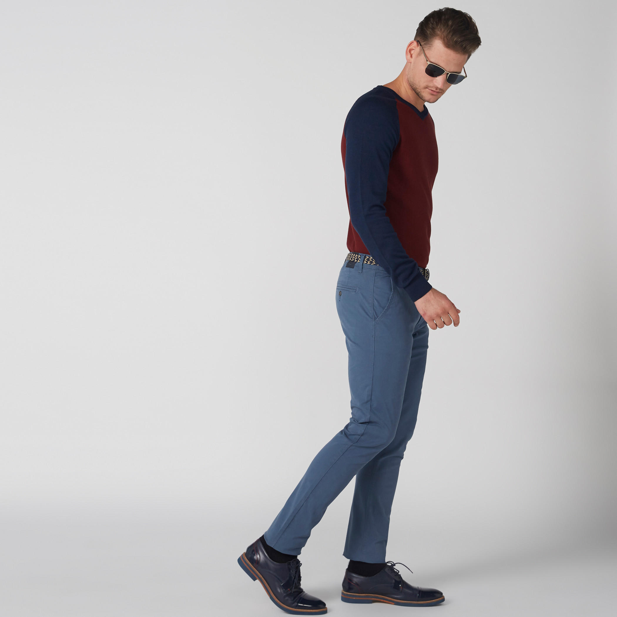 بنطال شينو طويل بزر إغلاق وجيوب-men-clothing-bottoms-trousersandchinos-trousers-image-1