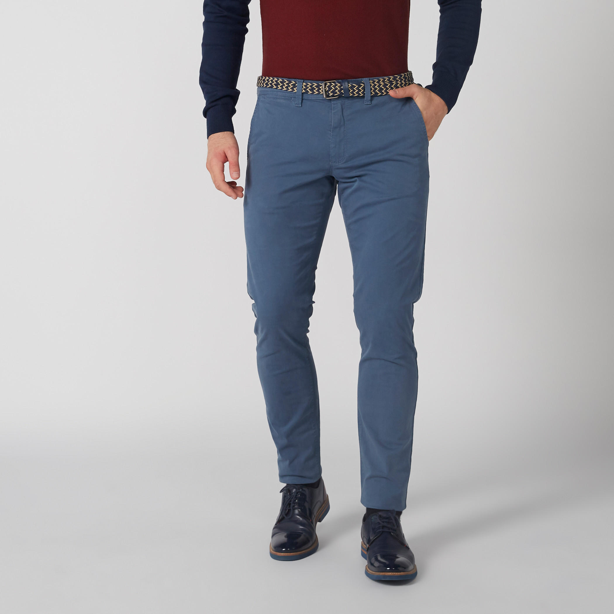بنطال شينو طويل بزر إغلاق وجيوب-men-clothing-bottoms-trousersandchinos-trousers-image-2