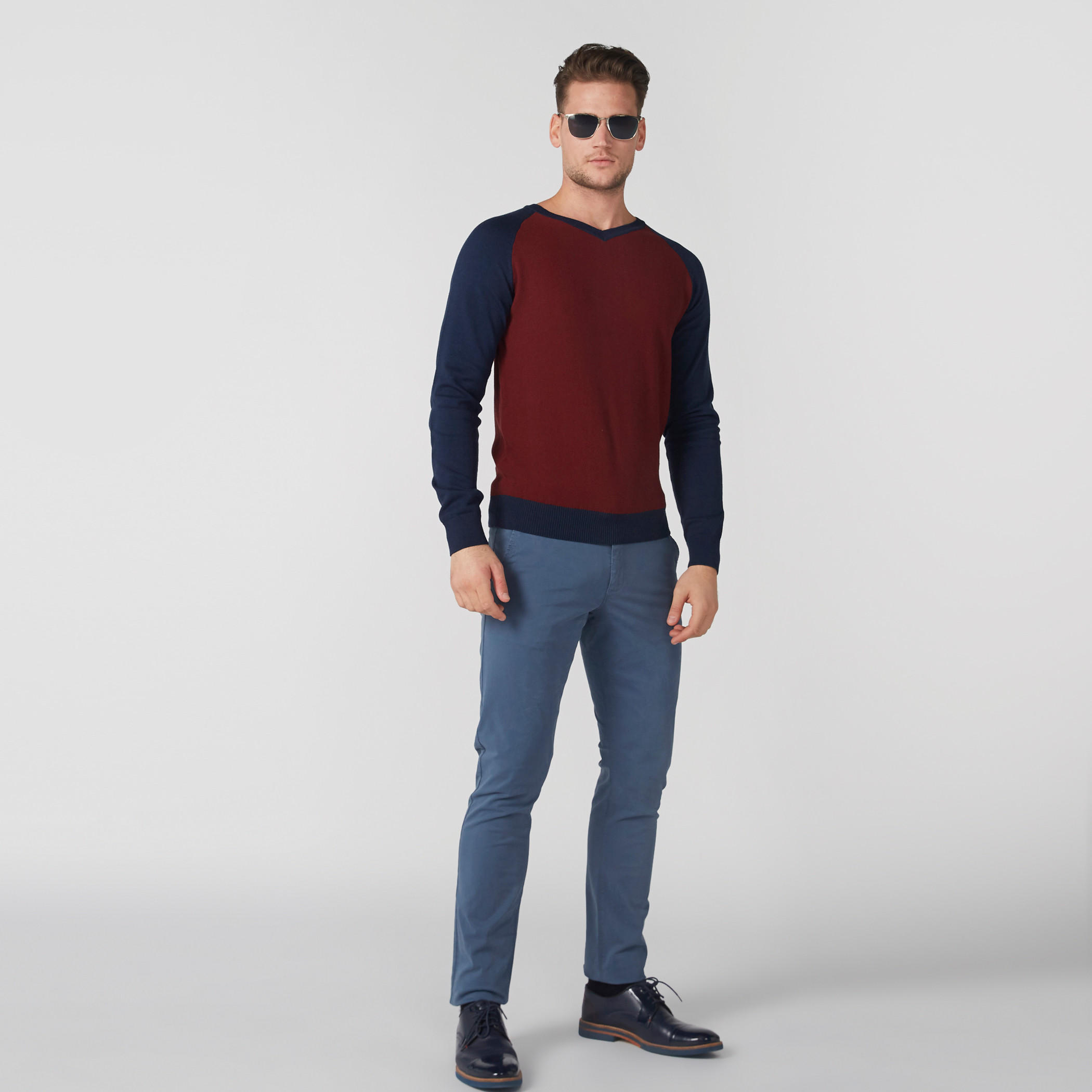 بنطال شينو طويل بزر إغلاق وجيوب-men-clothing-bottoms-trousersandchinos-trousers-image-5