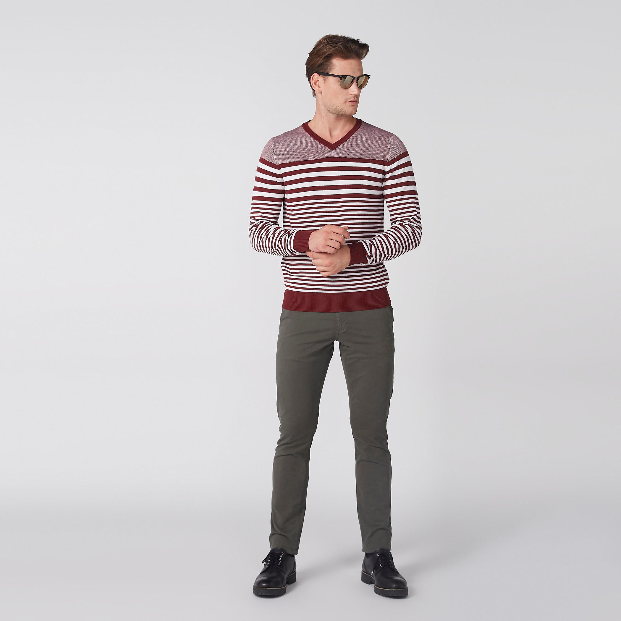 Full Length Chinos with Button Closure and Pocket Detail-men-clothing-bottoms-trousersandchinos-trousers-image-2