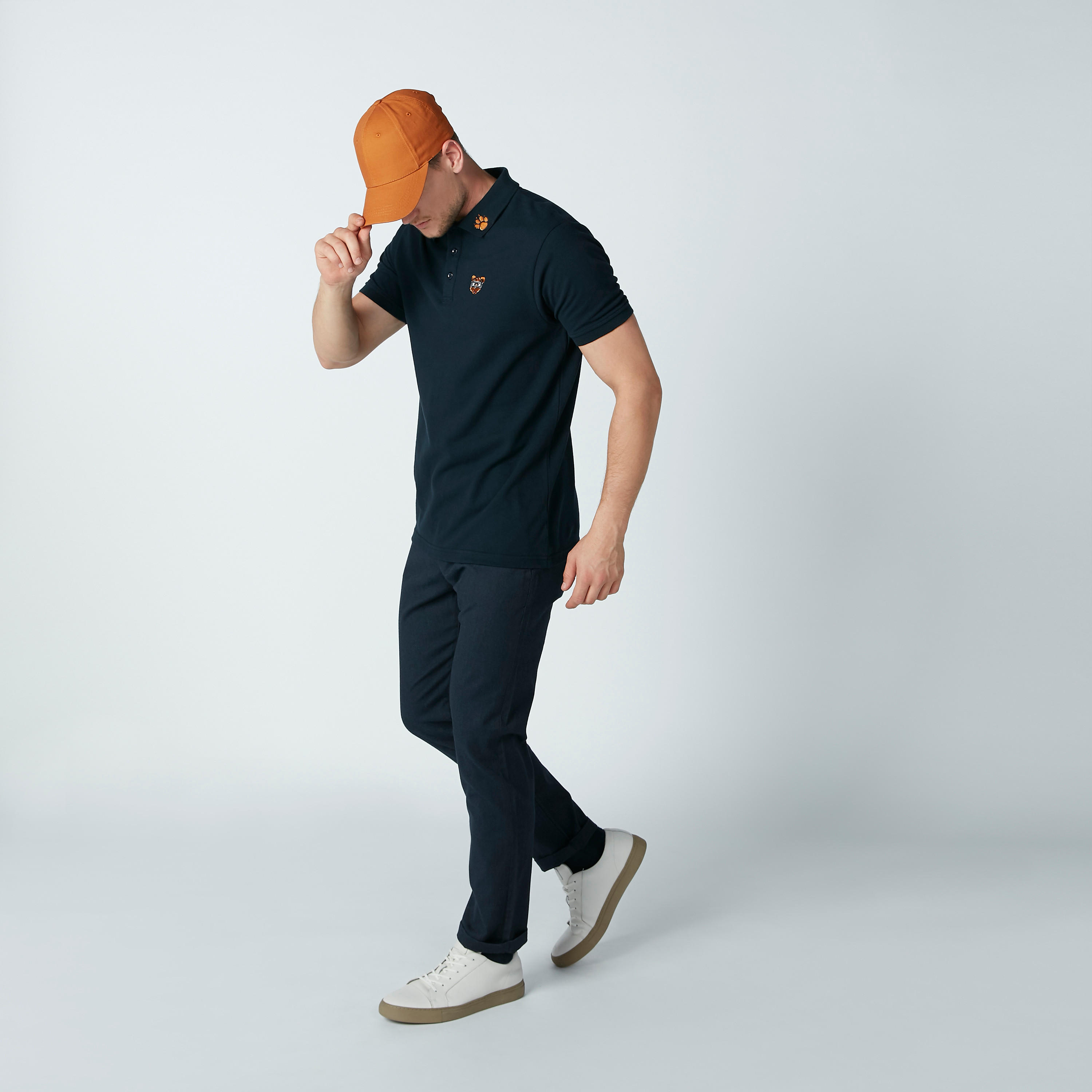 بنطال شينو طويل بجيوب وخصر متوسط الارتفاع-men-clothing-bottoms-trousersandchinos-trousers-image-2