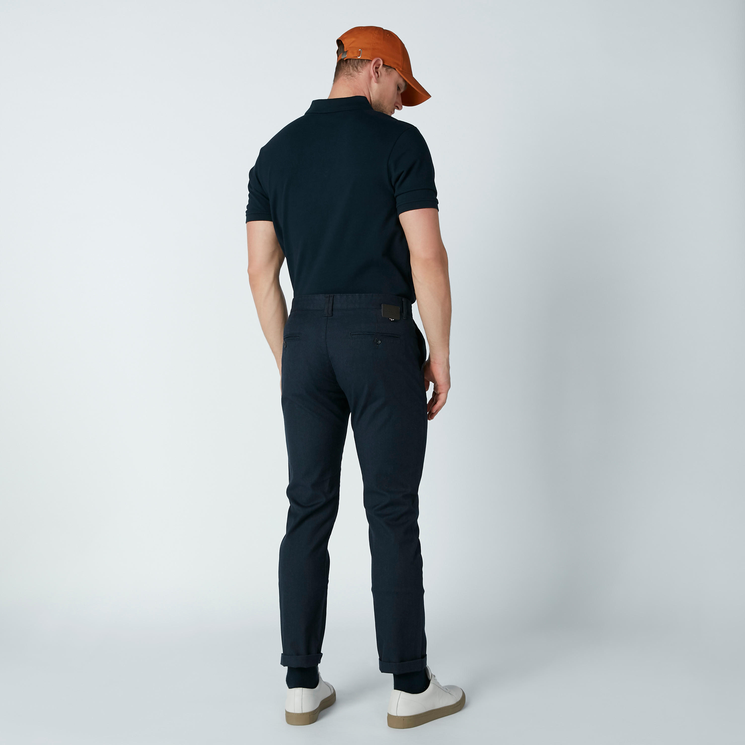بنطال شينو طويل بجيوب وخصر متوسط الارتفاع-men-clothing-bottoms-trousersandchinos-trousers-image-4