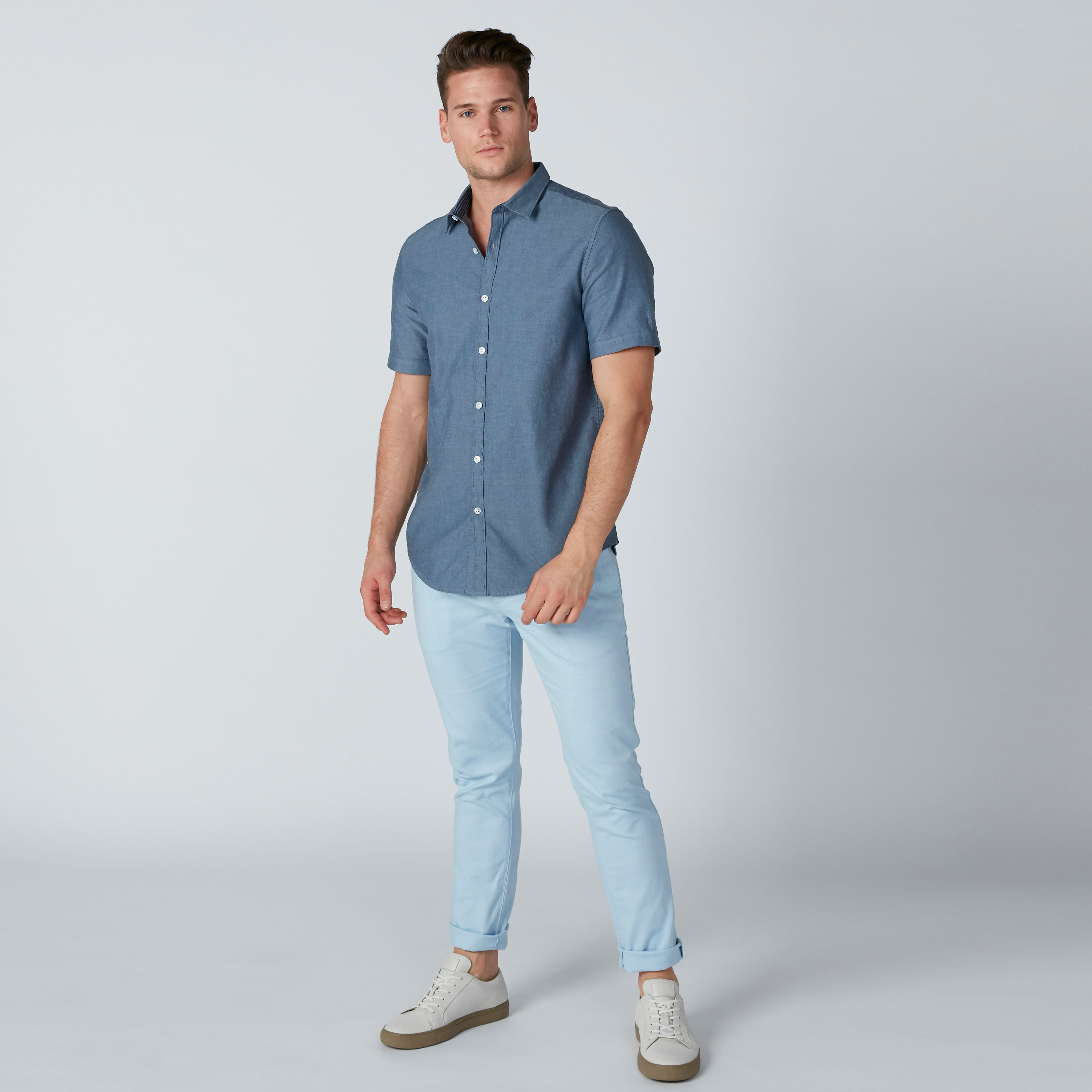 بنطال شينو سليم بخصر متوسط الارتفاع-men-clothing-bottoms-trousersandchinos-trousers-image-4