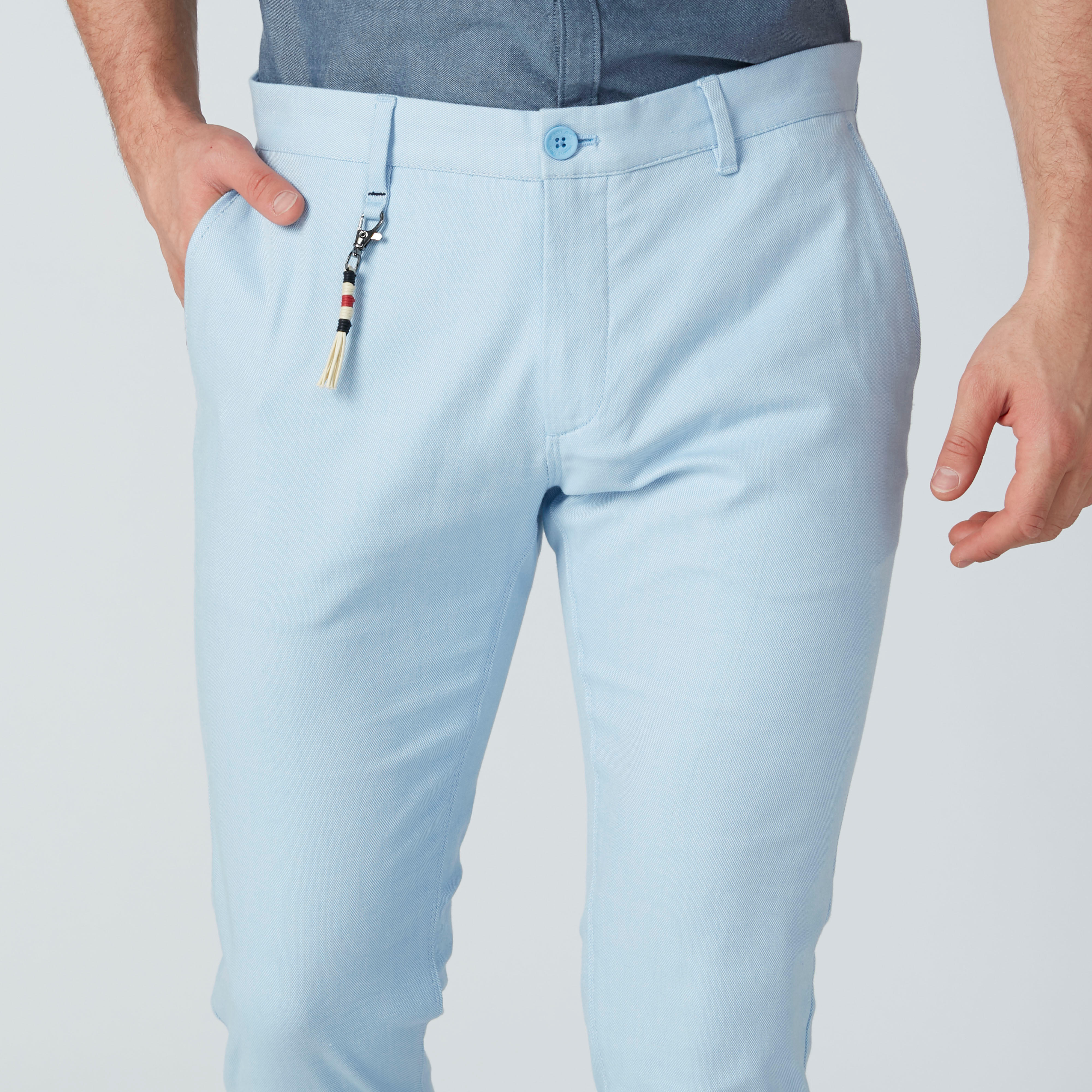 بنطال شينو سليم بخصر متوسط الارتفاع-men-clothing-bottoms-trousersandchinos-trousers-image-1