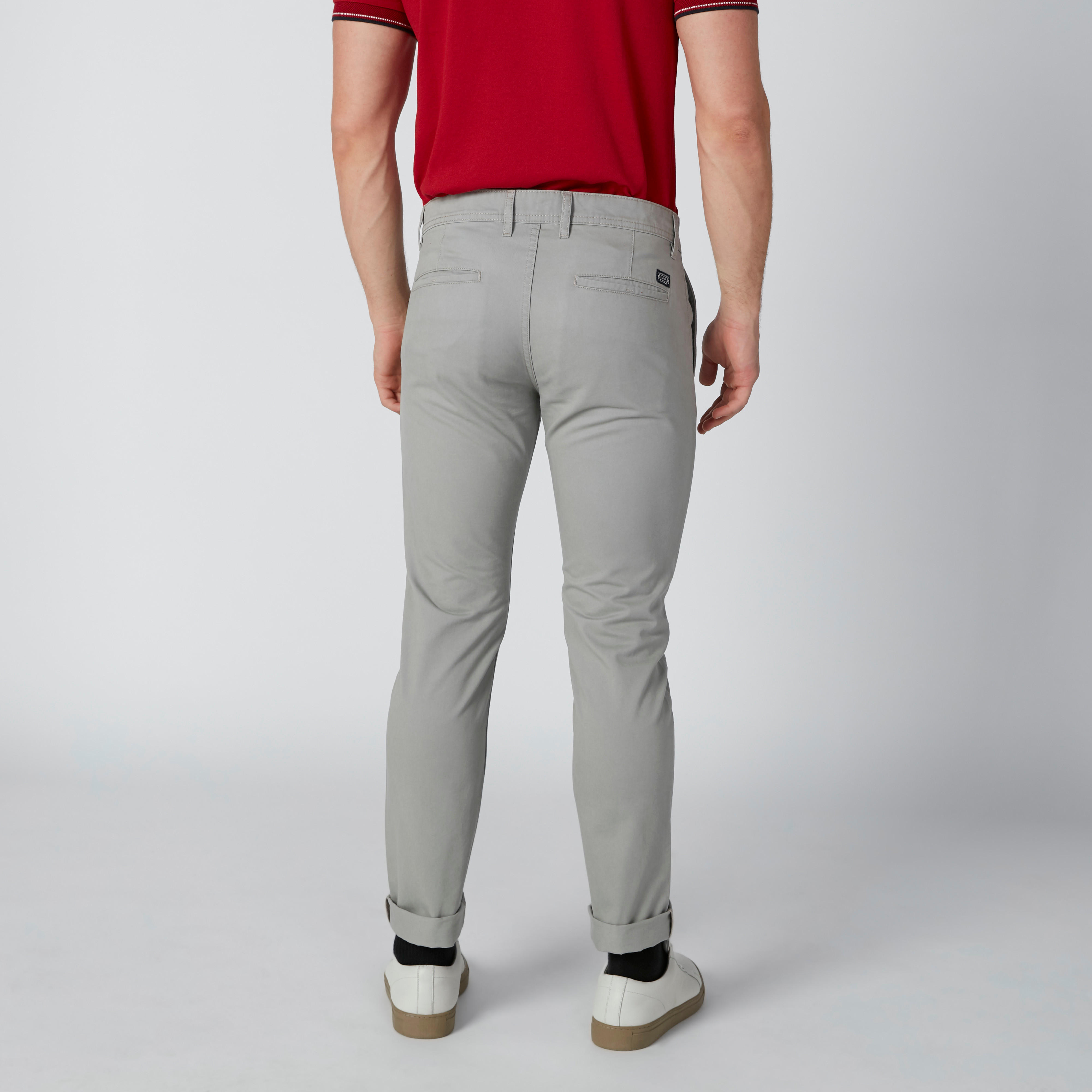 بنطال شينو بزر إغلاق وجيوب وحلقات للحزام-men-clothing-bottoms-trousersandchinos-trousers-image-2