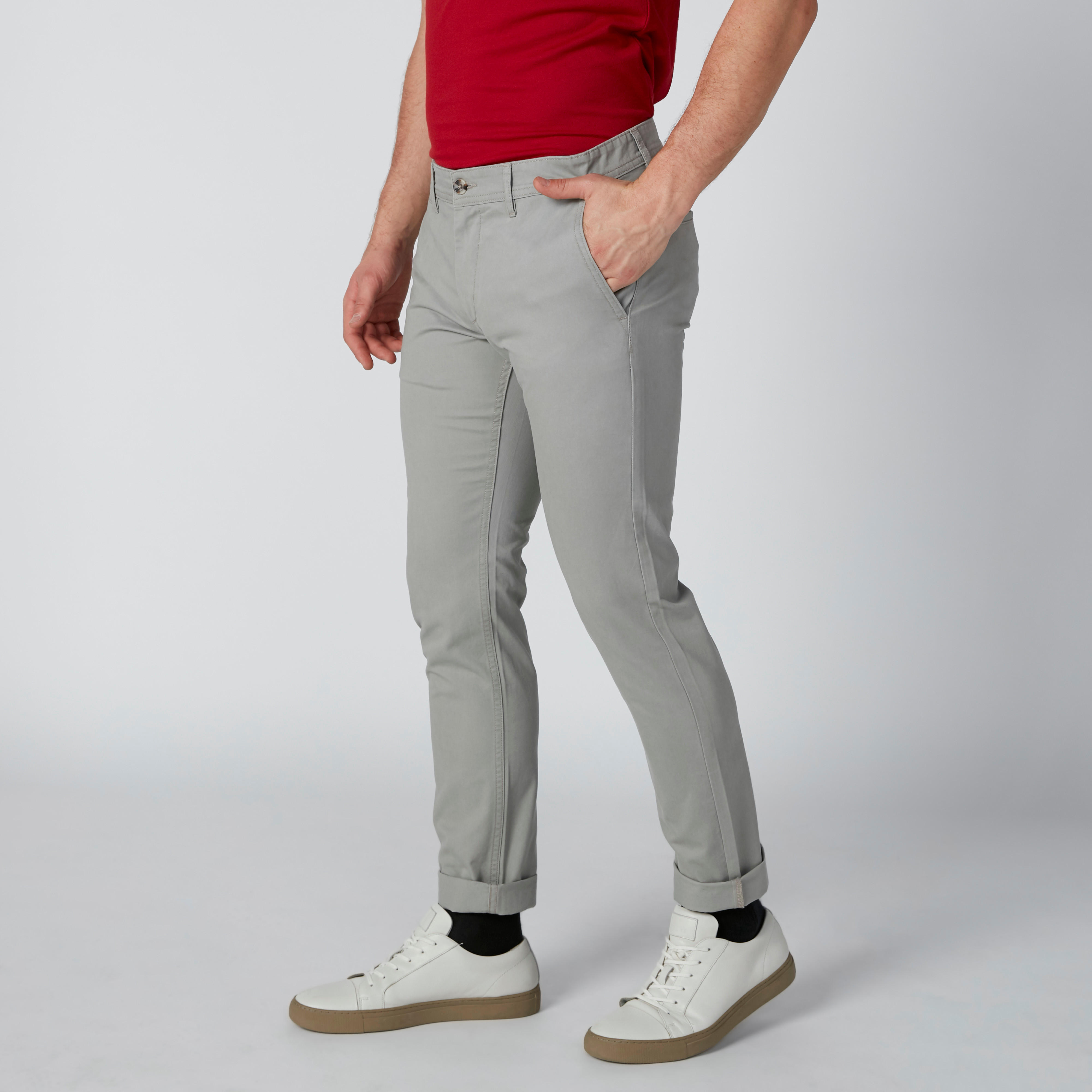 بنطال شينو بزر إغلاق وجيوب وحلقات للحزام-men-clothing-bottoms-trousersandchinos-trousers-image-4