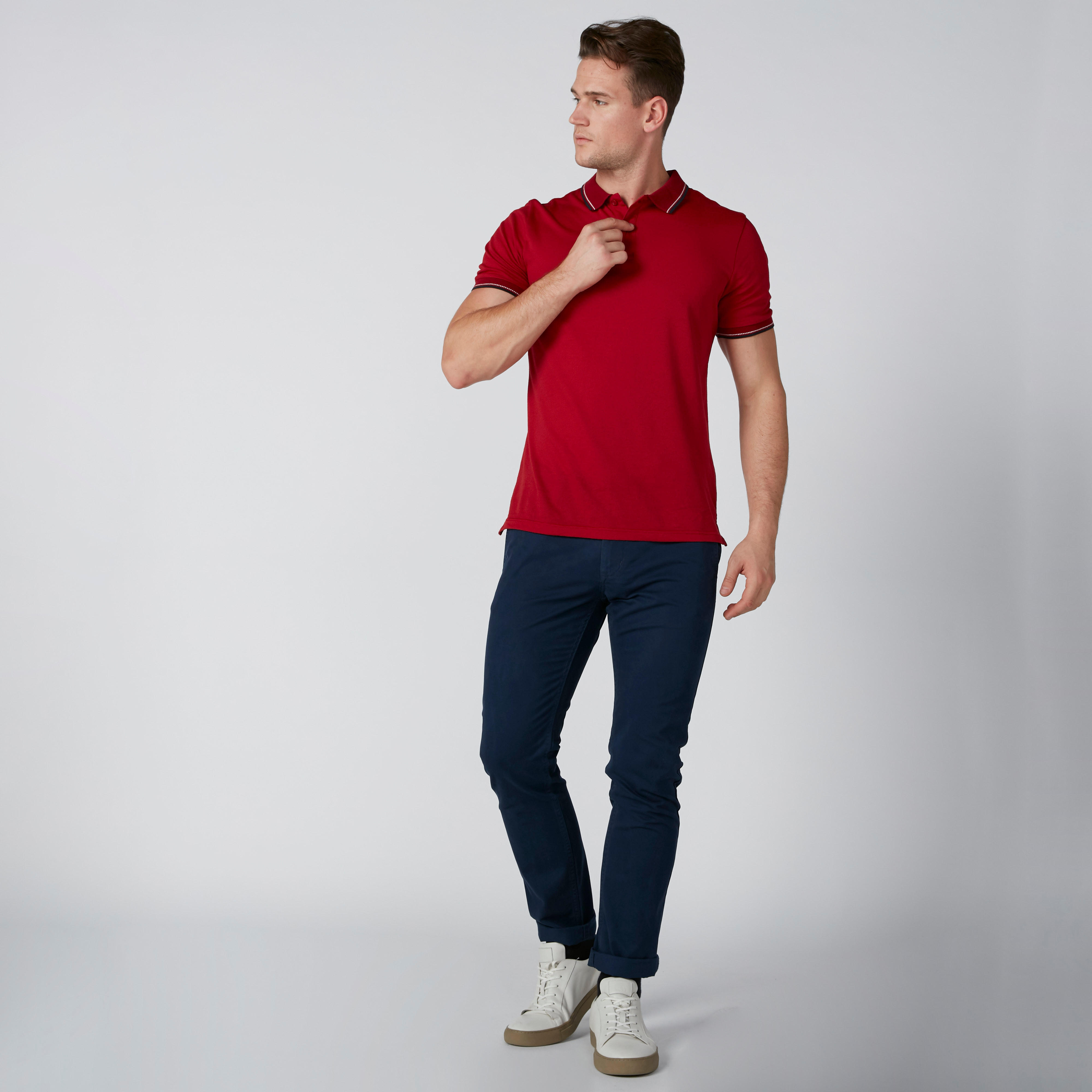 بنطال شينو بزر إغلاق وجيوب-men-clothing-bottoms-trousersandchinos-trousers-image-2