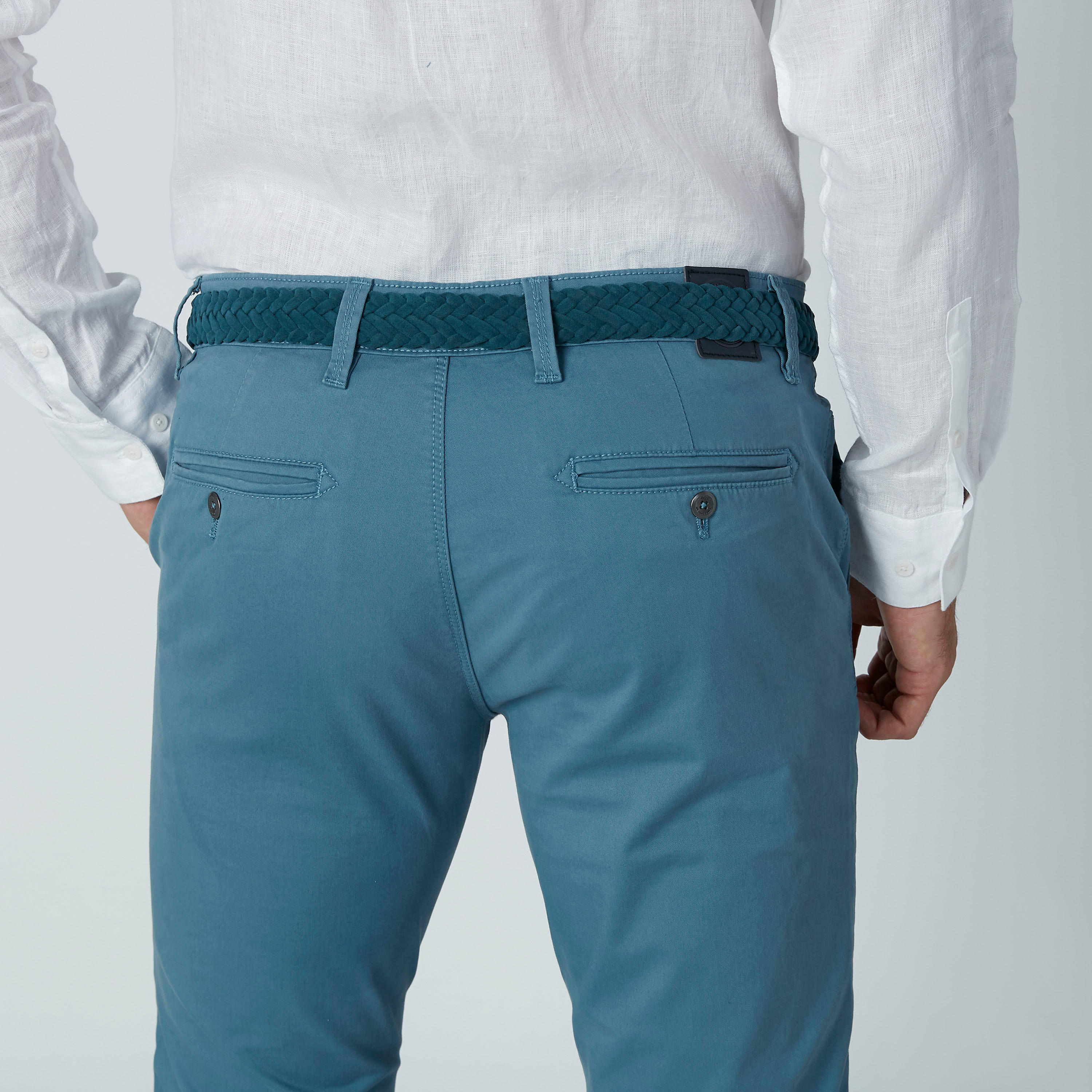 بنطال شينو طويل سادة بجيوب وحلقات للحزام-men-clothing-bottoms-trousersandchinos-trousers-image-3
