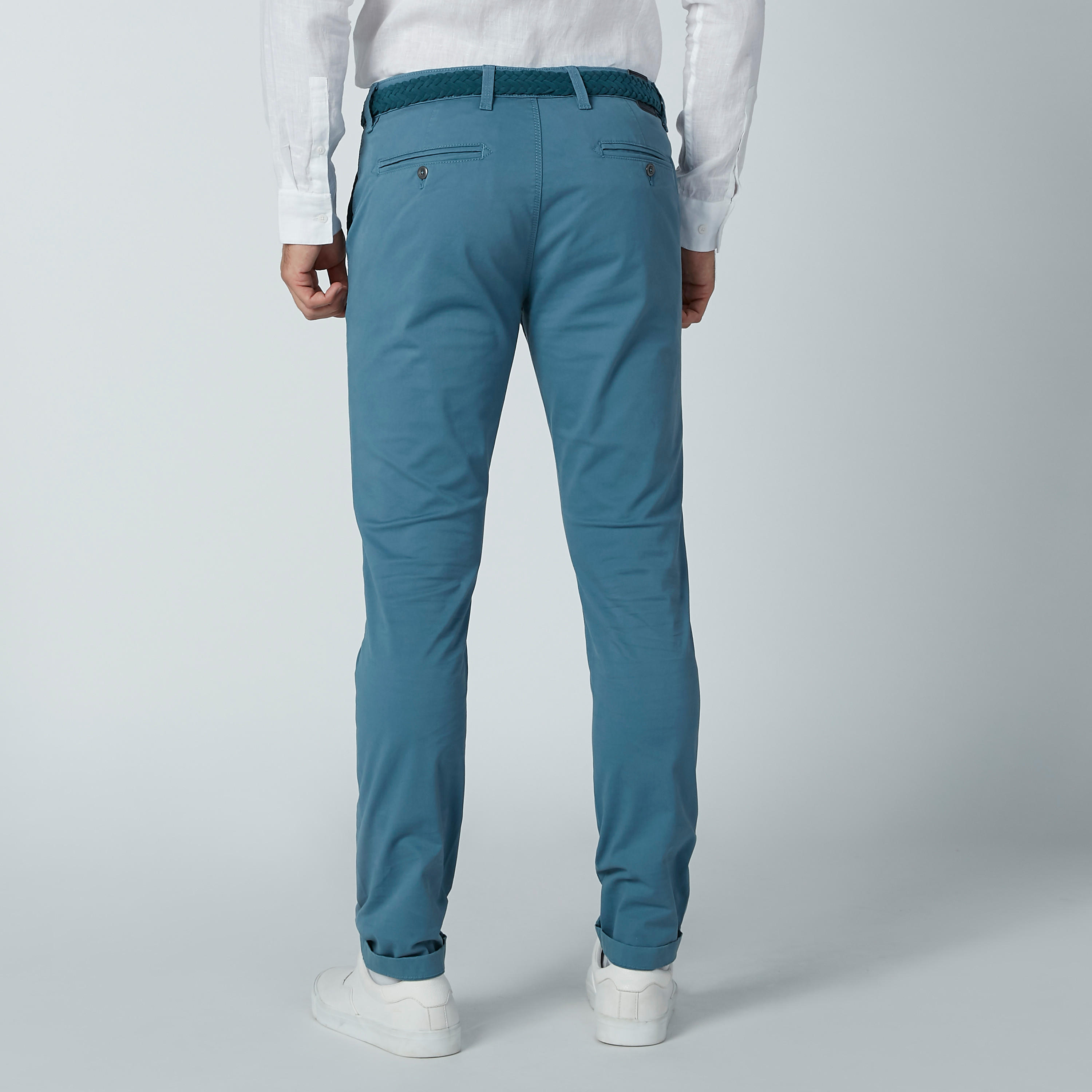 بنطال شينو طويل سادة بجيوب وحلقات للحزام-men-clothing-bottoms-trousersandchinos-trousers-image-5