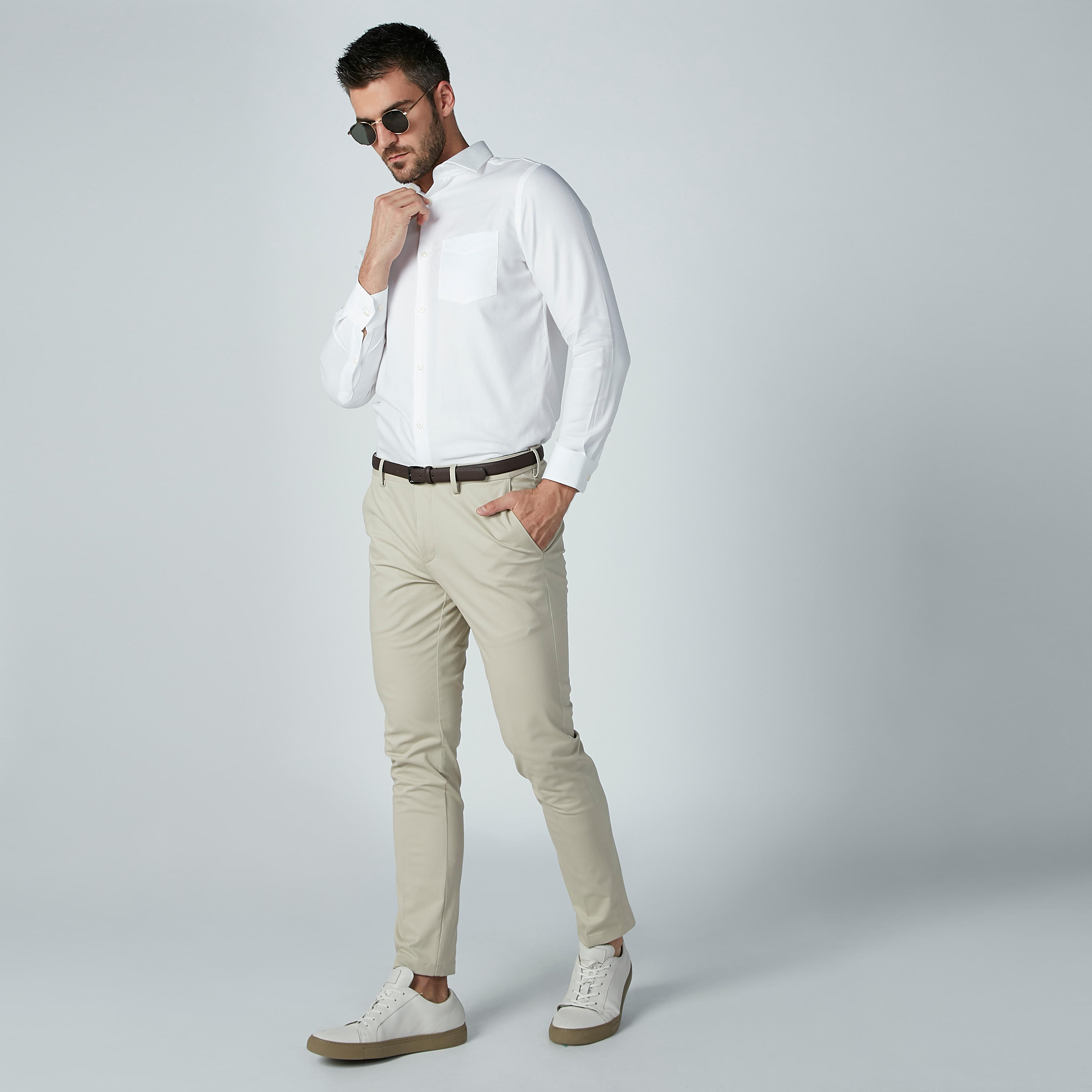 بنطال رسمي سادة بجيوب-men-clothing-bottoms-trousersandchinos-trousers-image-1