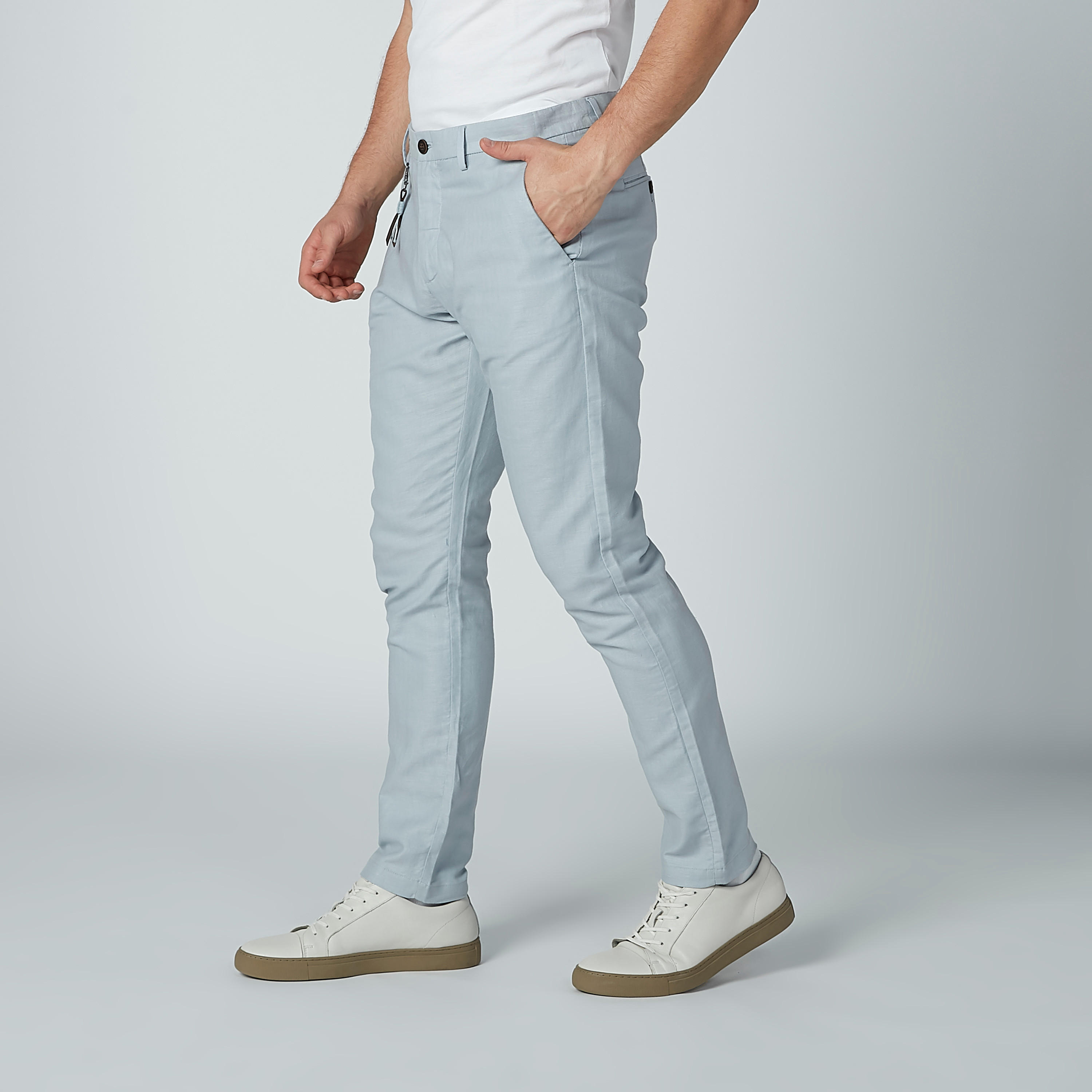 بنطلون مستدام سليم بخصر متوسط الارتفاع وجيوب -men-clothing-bottoms-trousersandchinos-trousers-image-1
