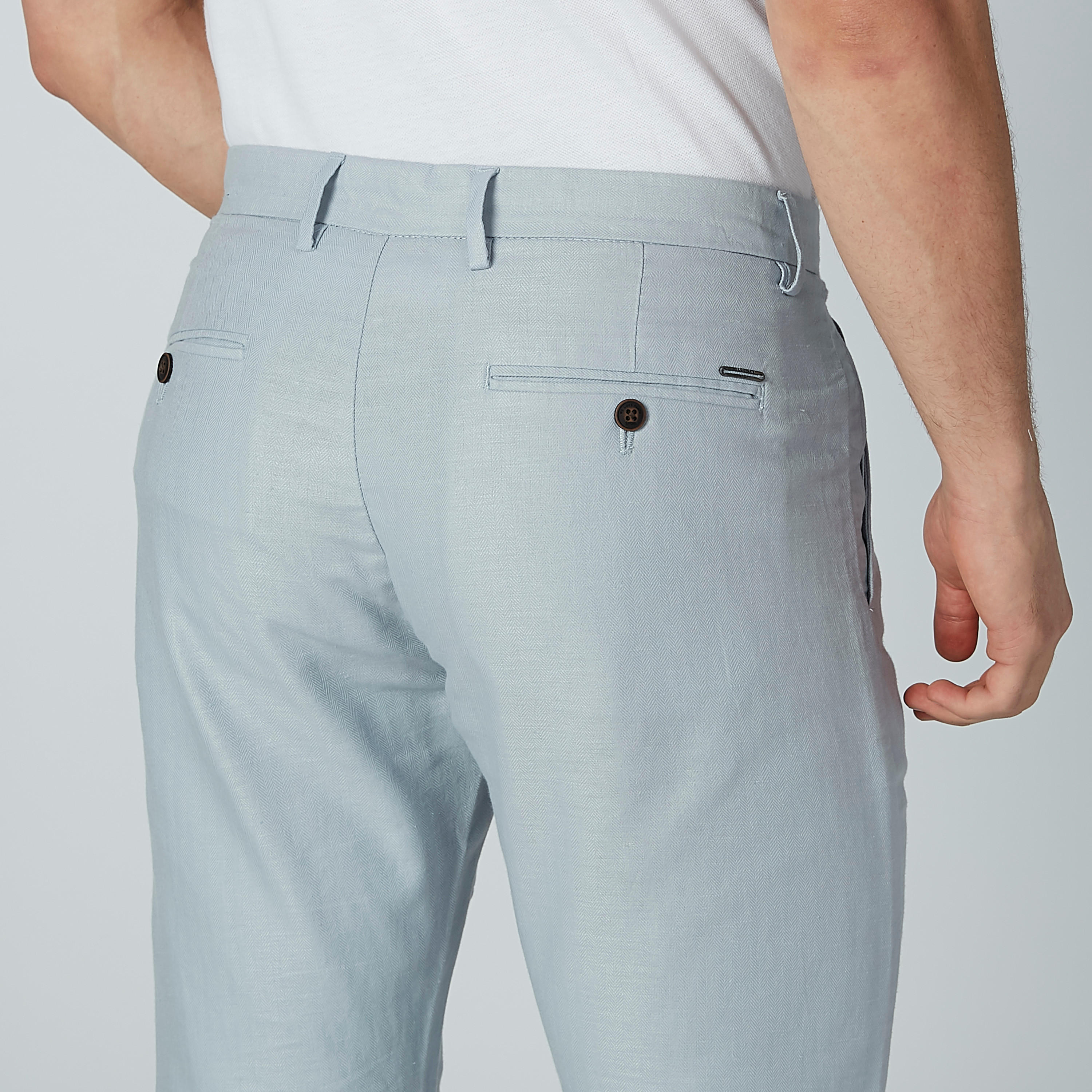 بنطلون مستدام سليم بخصر متوسط الارتفاع وجيوب -men-clothing-bottoms-trousersandchinos-trousers-image-3