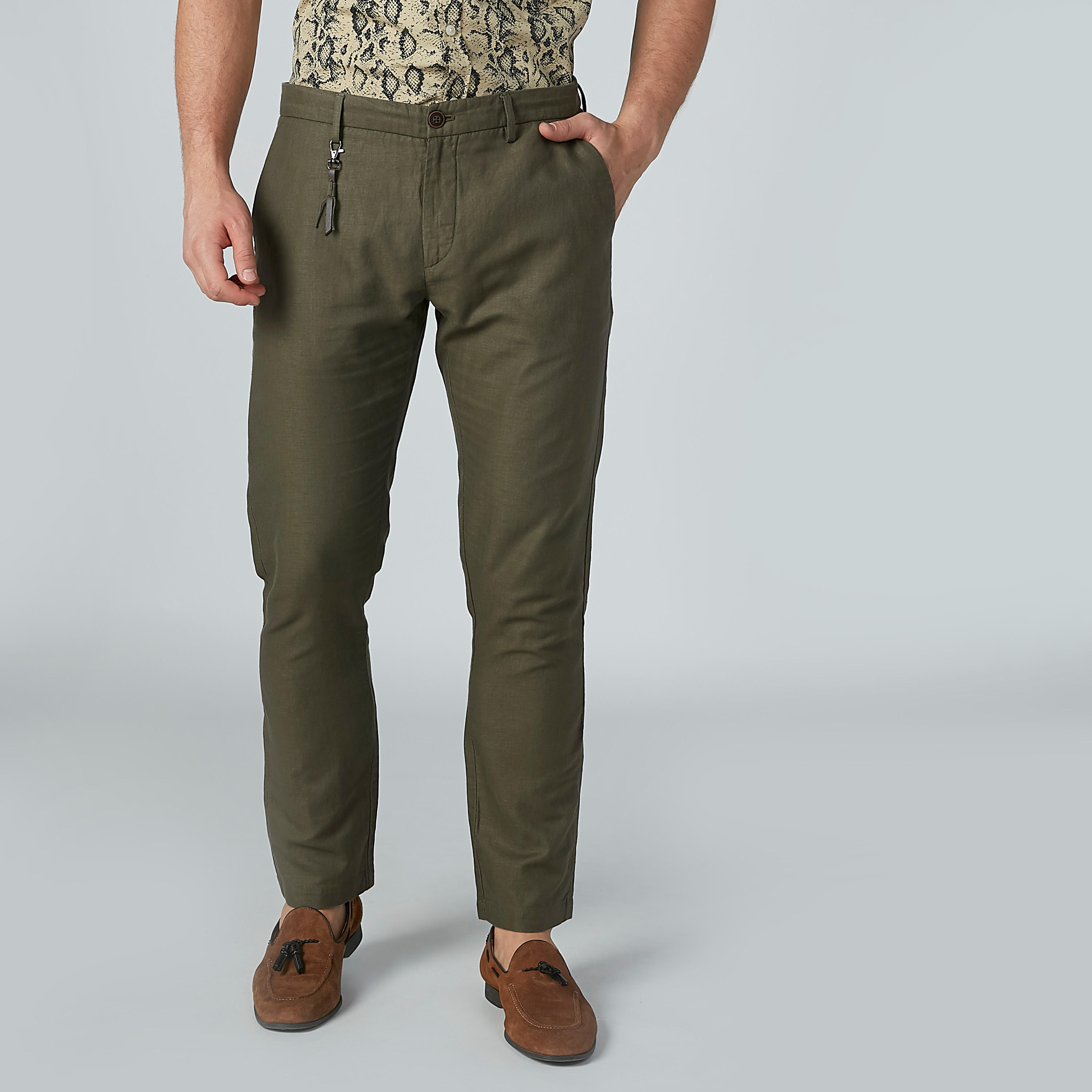 بنطلون مستدام سليم بخصر متوسط الارتفاع وجيوب -men-clothing-bottoms-trousersandchinos-trousers-image-6