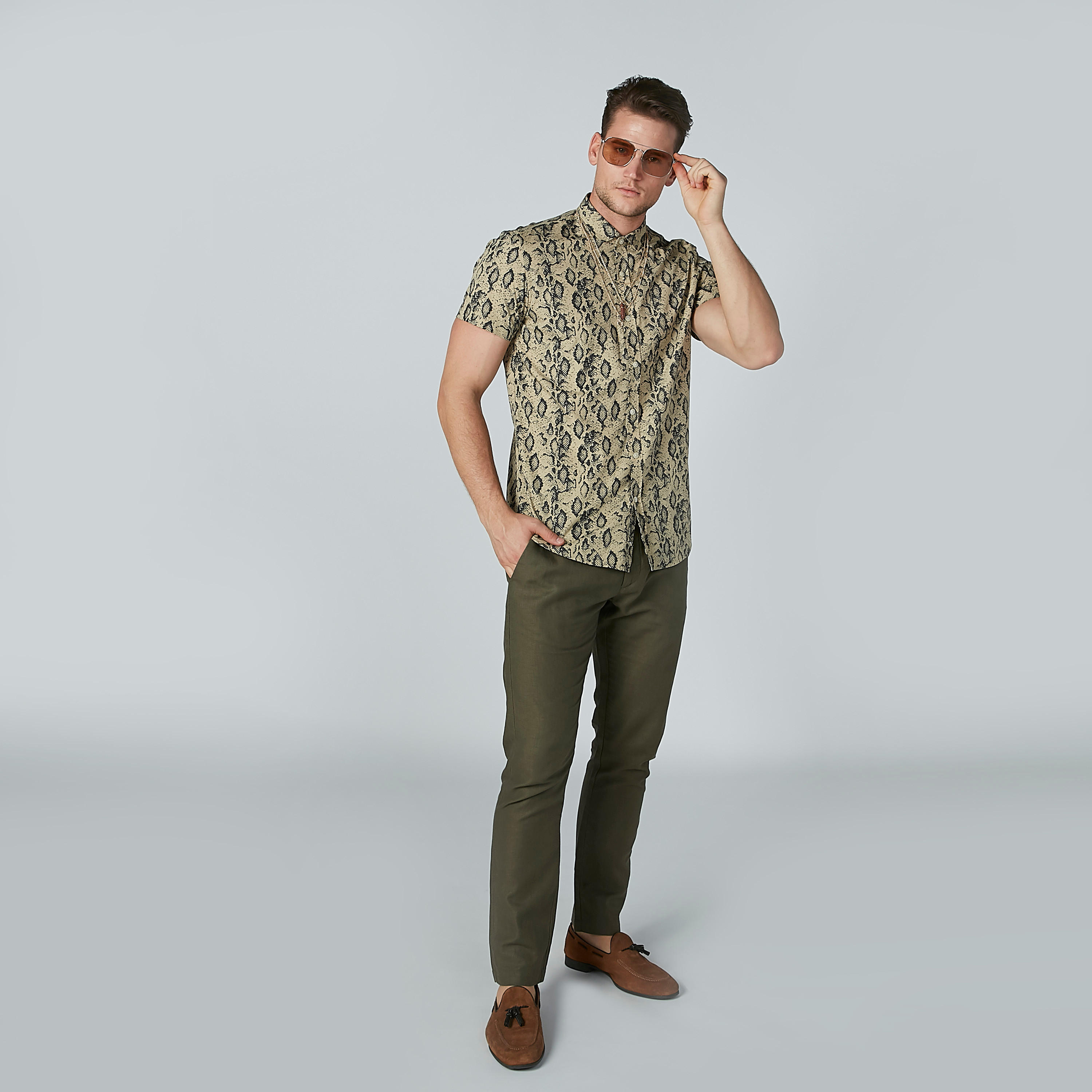 بنطلون مستدام سليم بخصر متوسط الارتفاع وجيوب -men-clothing-bottoms-trousersandchinos-trousers-image-7