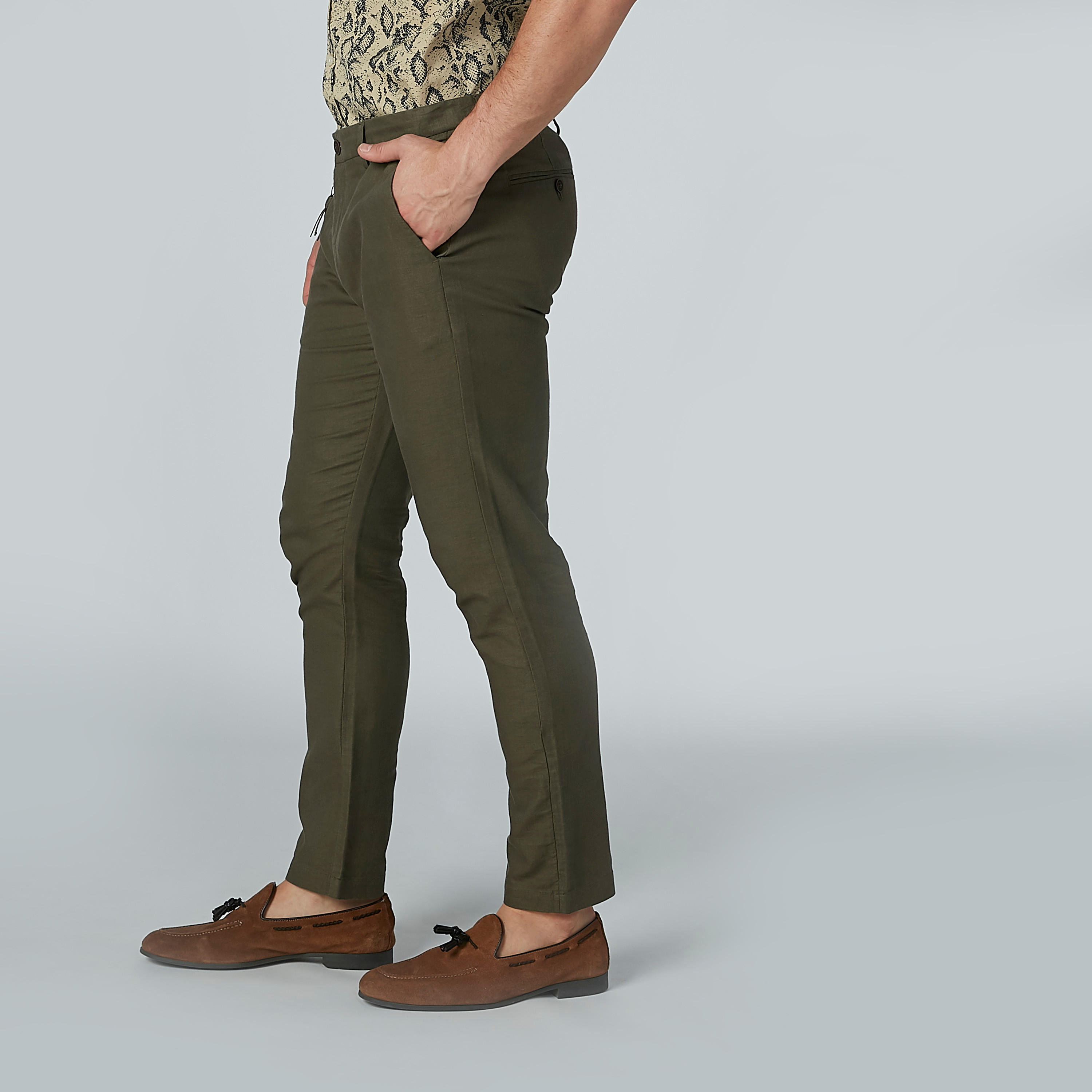 بنطلون مستدام سليم بخصر متوسط الارتفاع وجيوب -men-clothing-bottoms-trousersandchinos-trousers-image-8