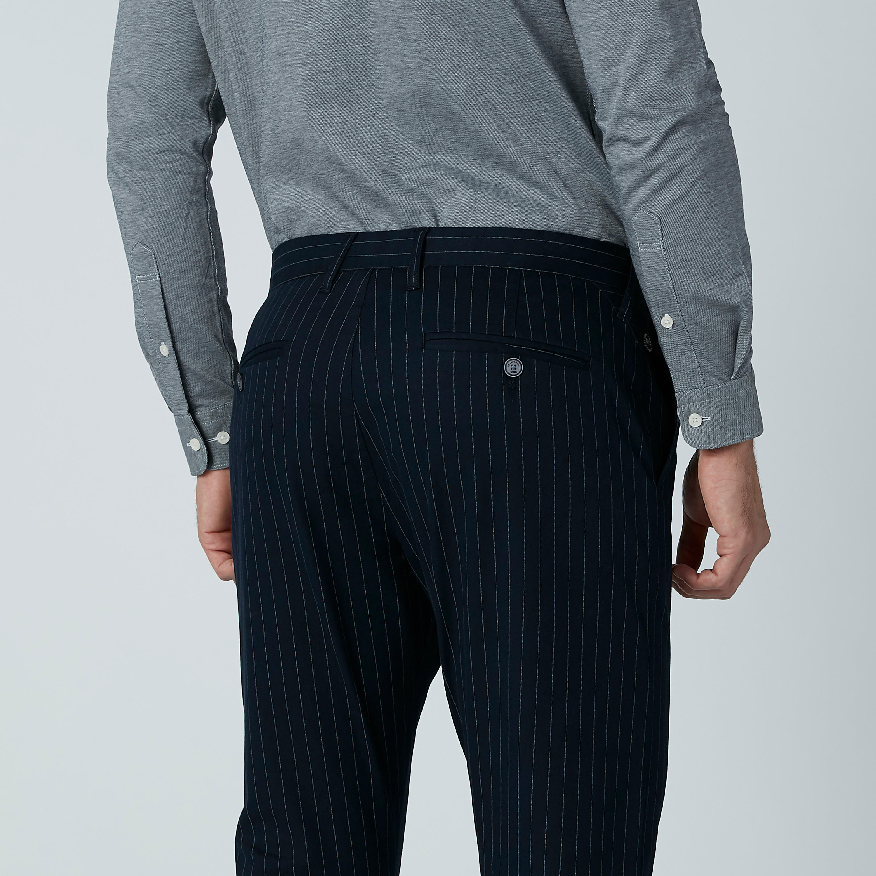 Striped Mid Waist Chinos in Carrot Fit with Pocket Detail-men-clothing-bottoms-trousersandchinos-trousers-image-6