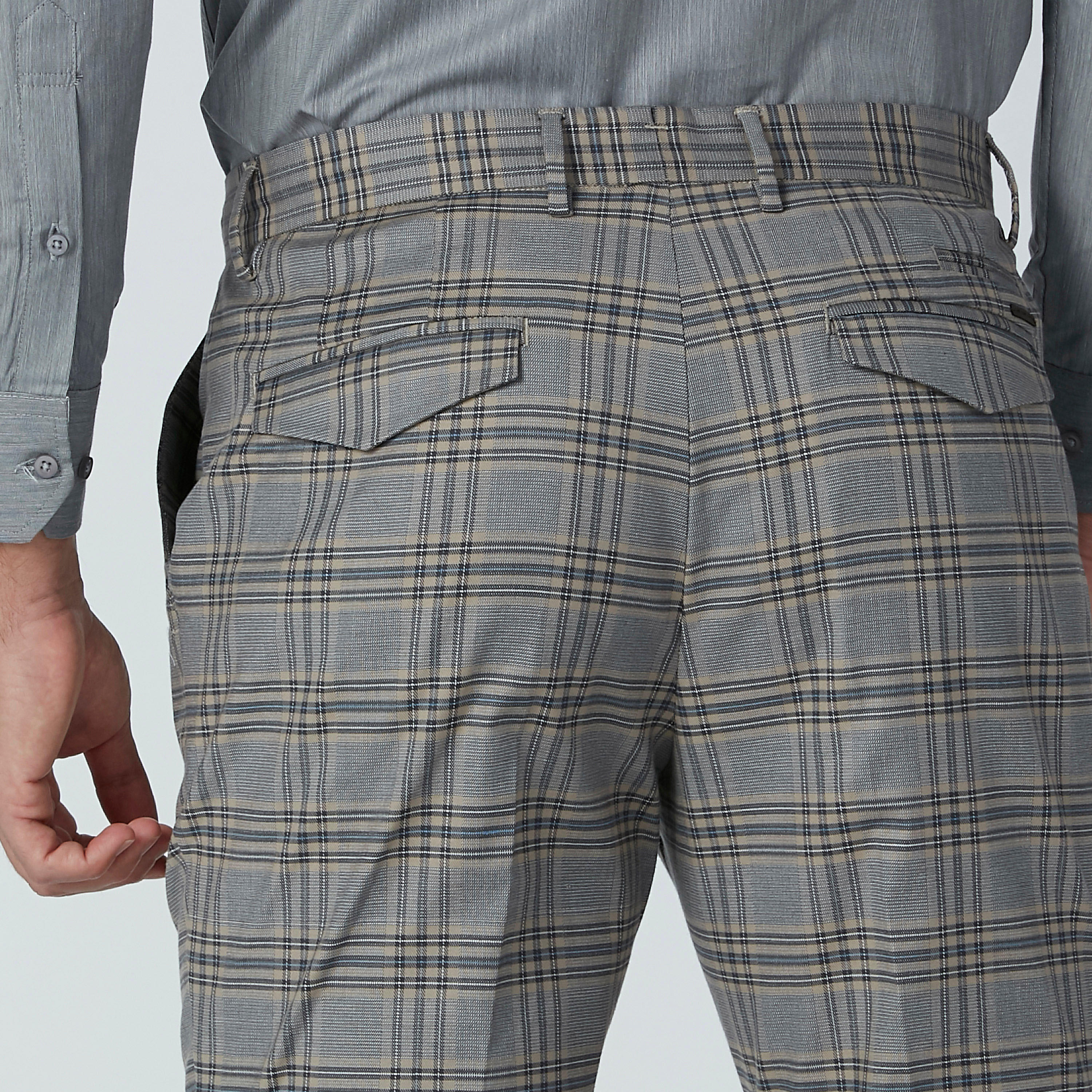 بنطال كاروهات طويل بجيوب وسلسلة-men-clothing-bottoms-trousersandchinos-trousers-image-5