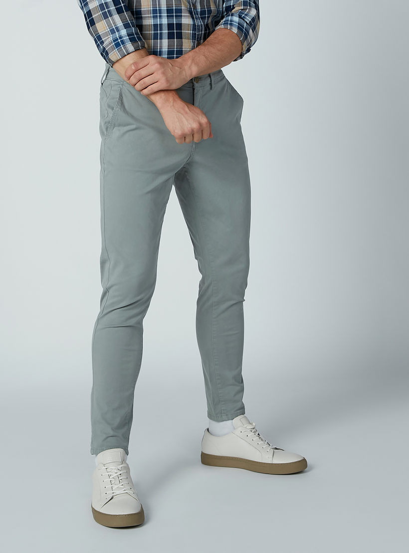 بنطال شينو بقصّة سليم وجيوب وسحّاب إغلاق-men-clothing-bottoms-trousersandchinos-trousers-image-3
