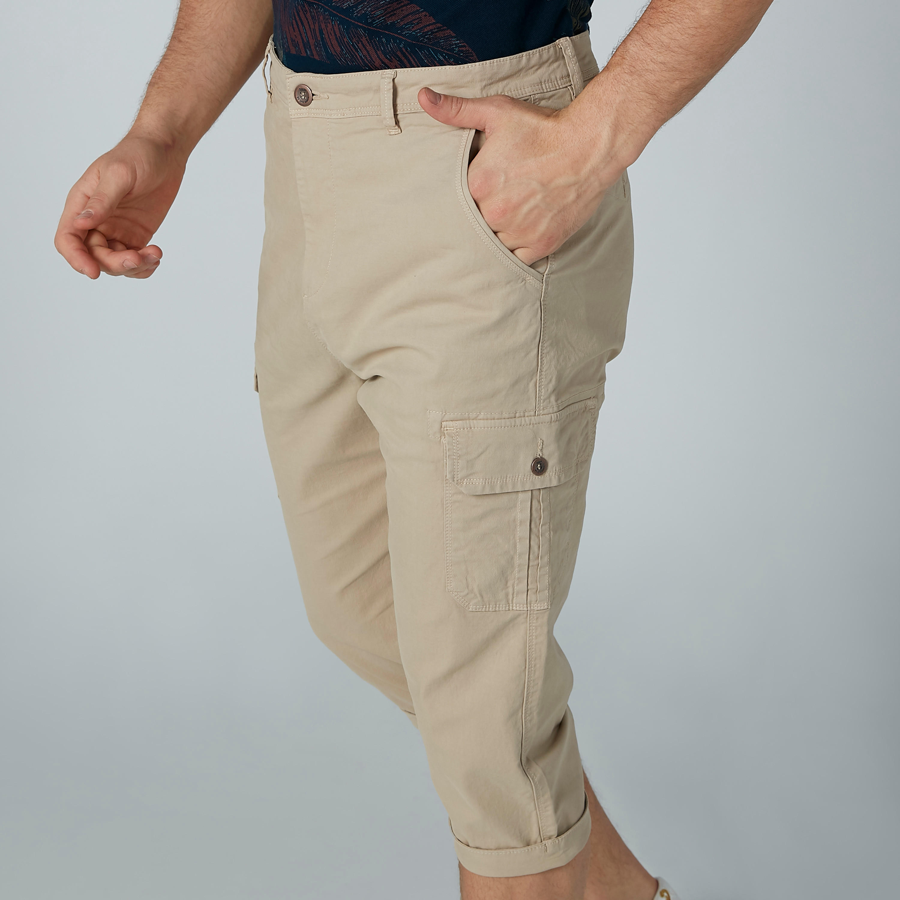 Solid Shorts with Pocket Detail-men-clothing-bottoms-shorts-image-4