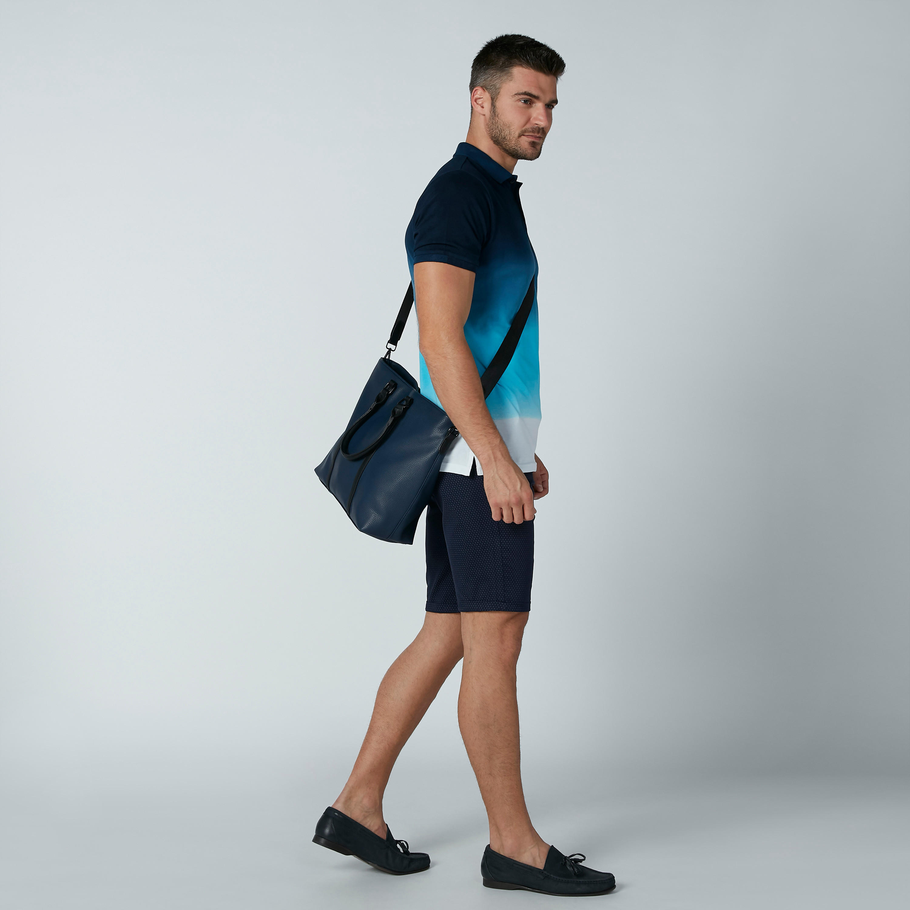 شورت بجيوب وحلقات حزام وطبعات منقّطة-men-clothing-bottoms-shorts-image-2