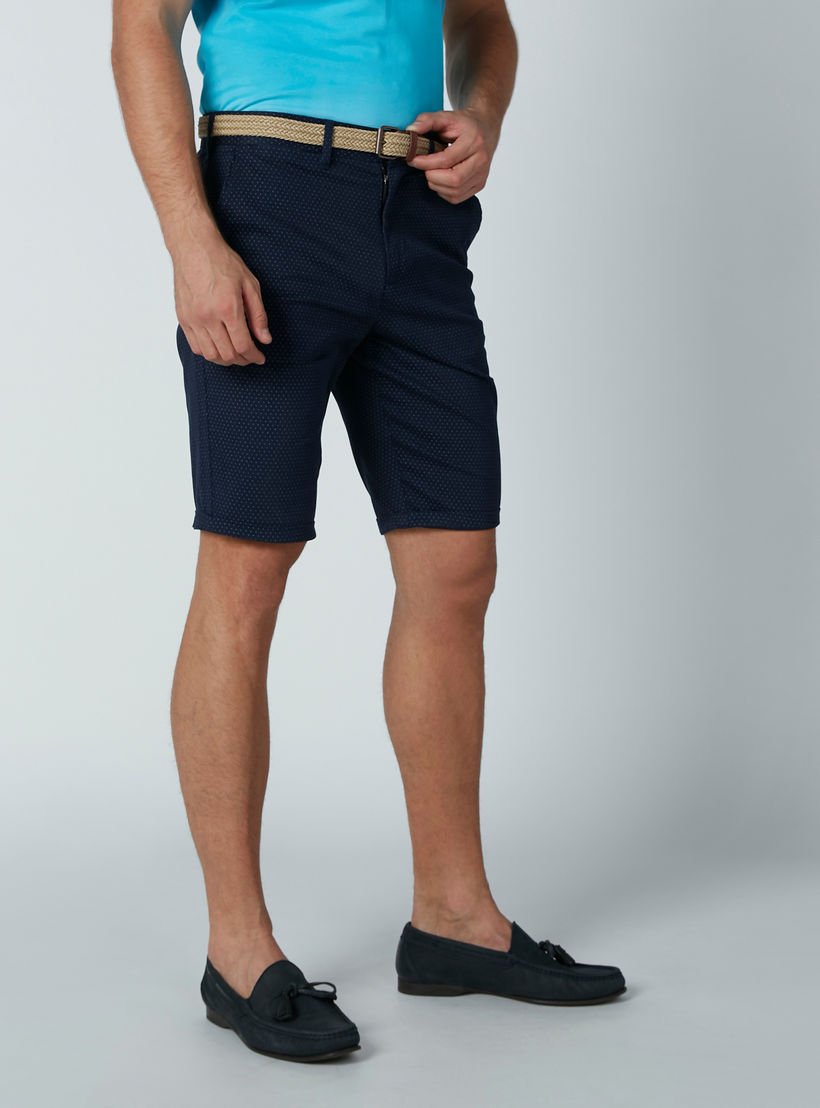 شورت بجيوب وحلقات حزام وطبعات منقّطة-men-clothing-bottoms-shorts-image-3