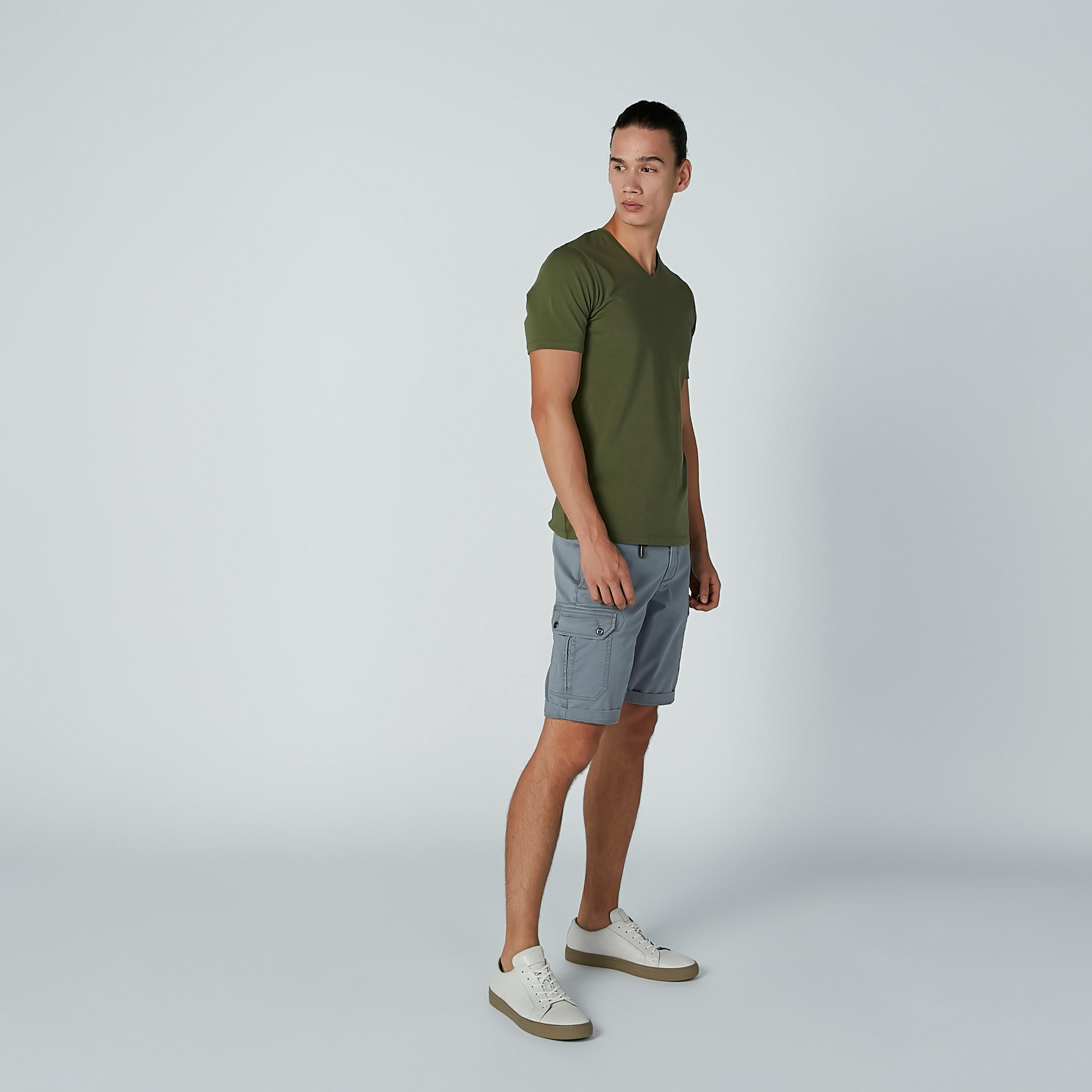 Solid Shorts with Pocket Detail and Zip Fly Closure-men-clothing-bottoms-shorts-image-2