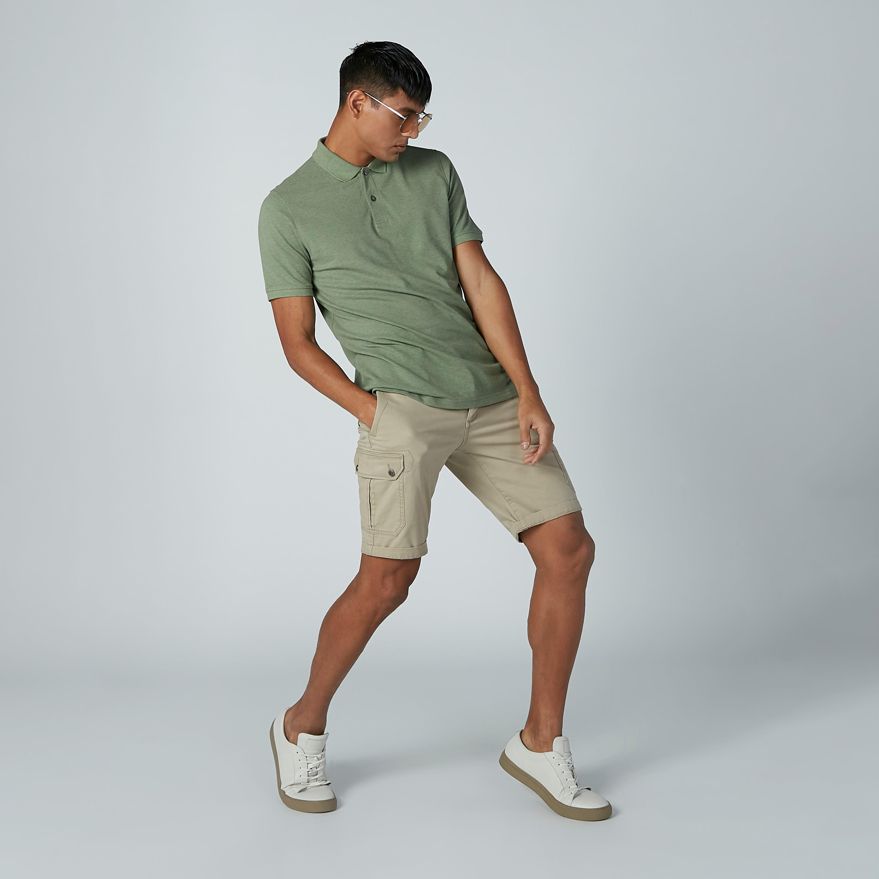 Solid Shorts with Pocket Detail-men-clothing-bottoms-shorts-image-2