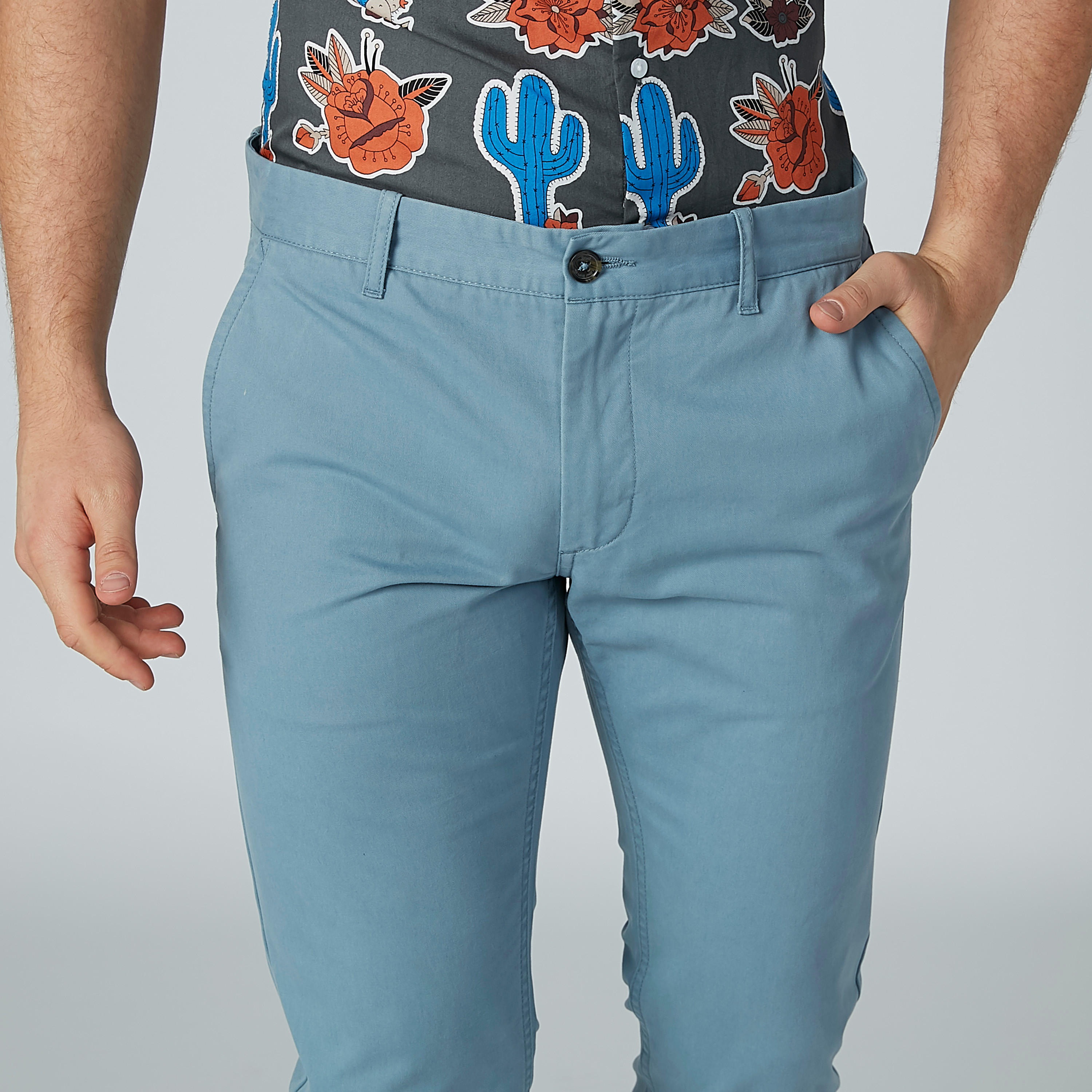 بنطال شينو طويل سادة بجيوب-men-clothing-bottoms-trousersandchinos-trousers-image-3