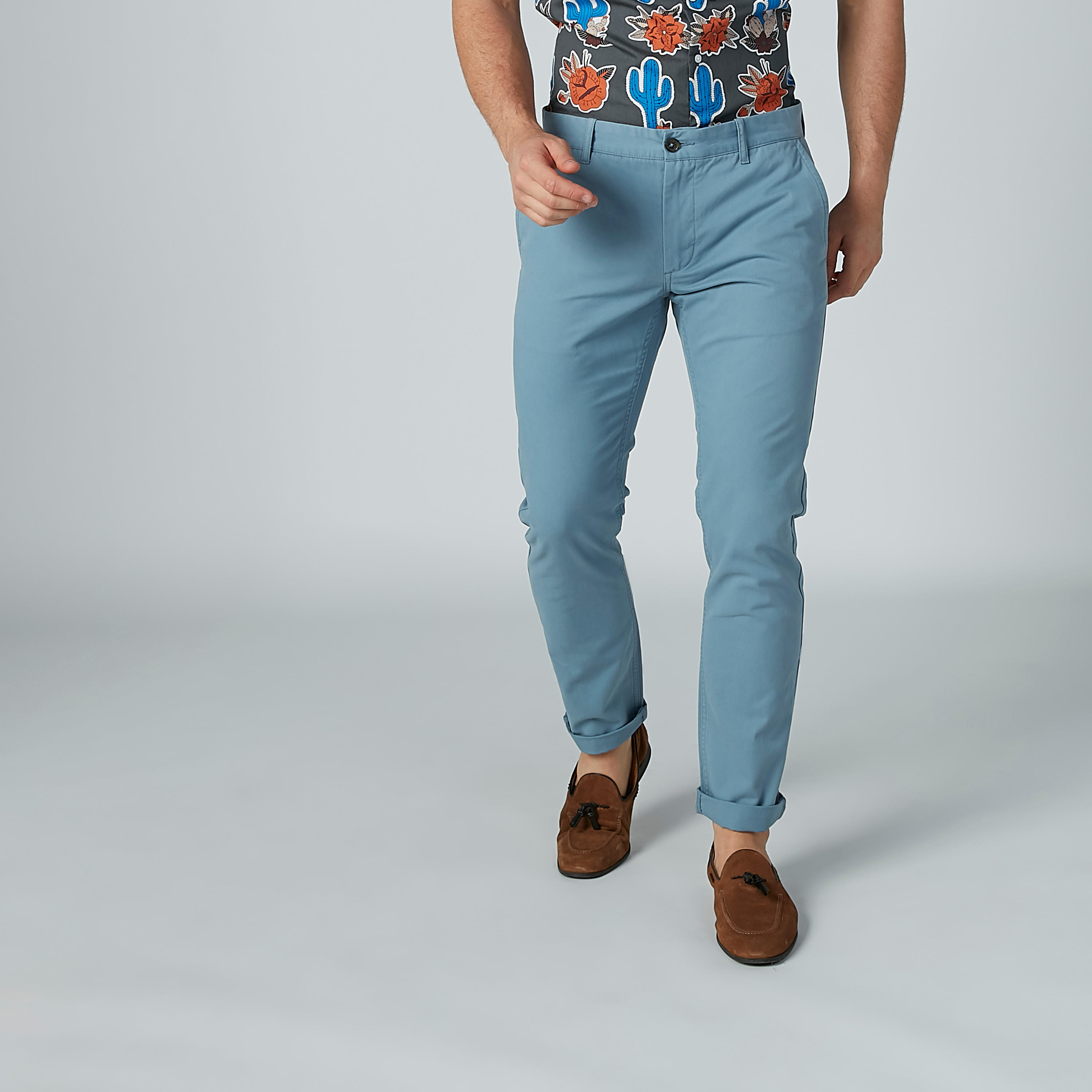 بنطال شينو طويل سادة بجيوب-men-clothing-bottoms-trousersandchinos-trousers-image-4