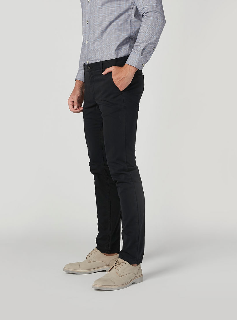 Full Length Plain Trousers with Pocket Detail and Belt Loops-men-clothing-bottoms-trousersandchinos-trousers-image-3