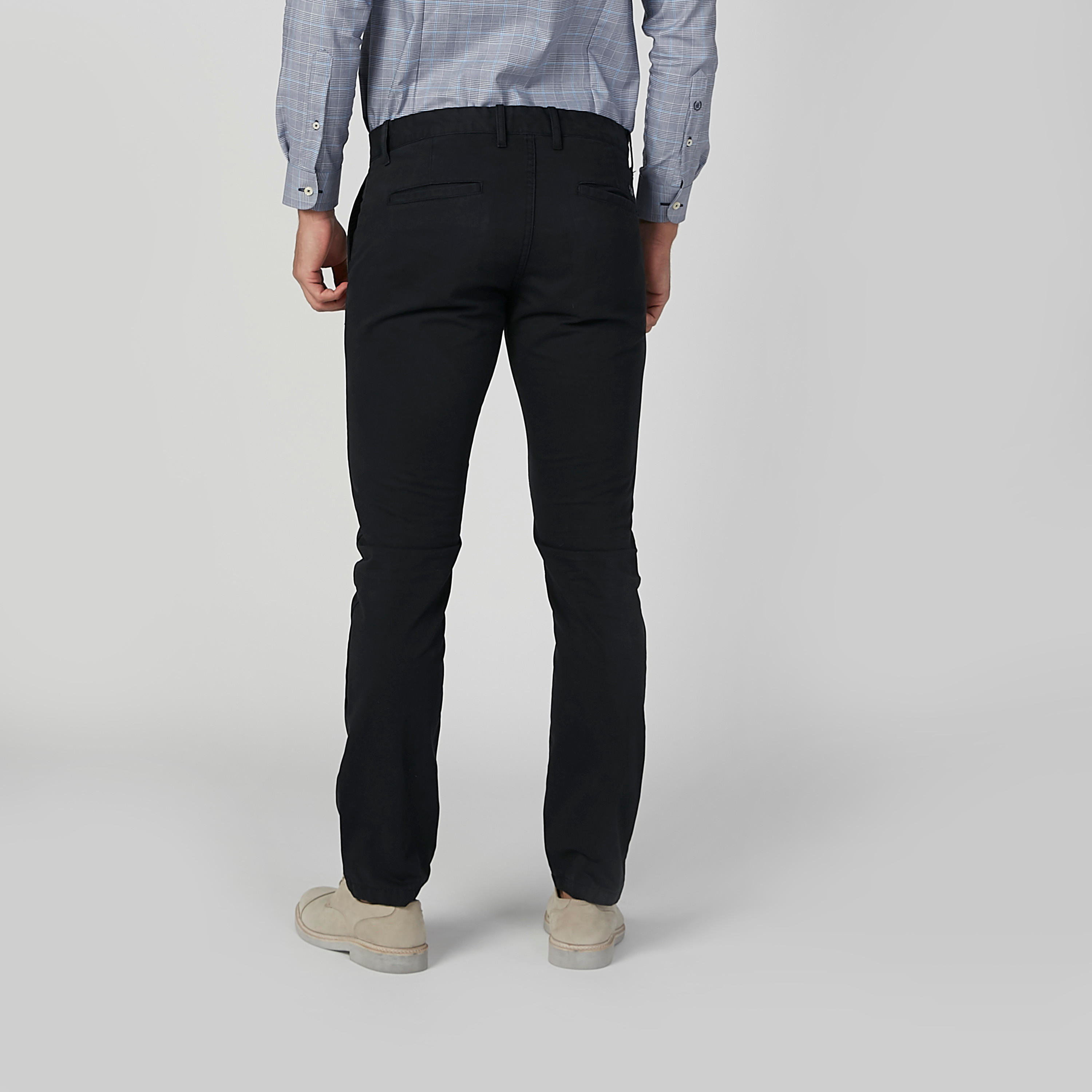 Full Length Plain Trousers with Pocket Detail and Belt Loops-men-clothing-bottoms-trousersandchinos-trousers-image-5