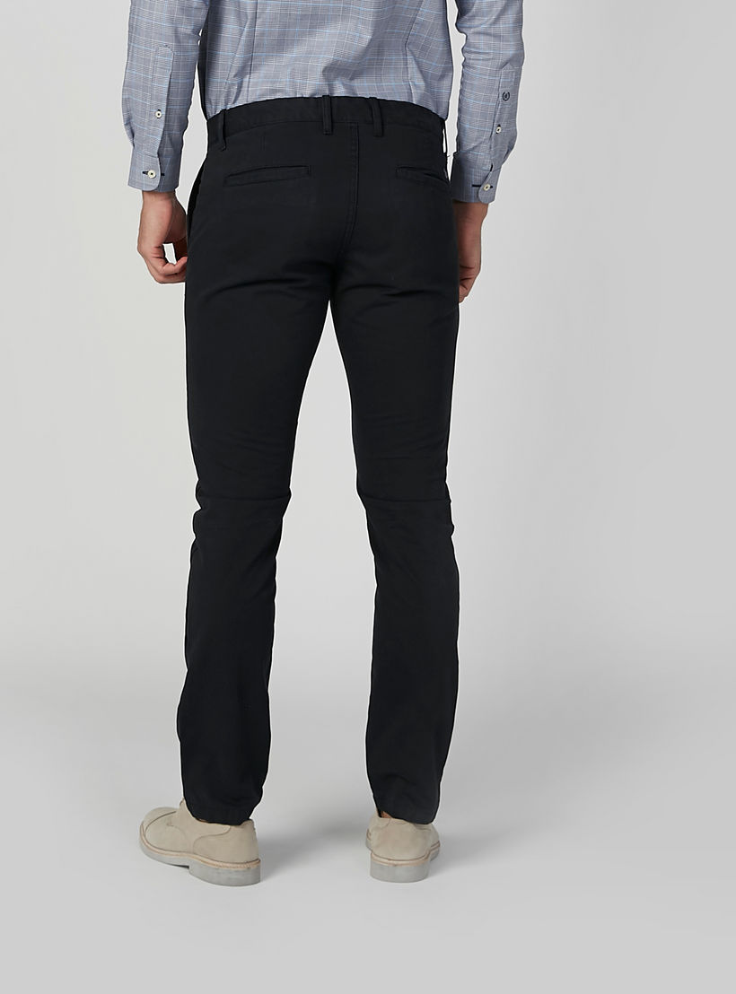 Full Length Plain Trousers with Pocket Detail and Belt Loops-men-clothing-bottoms-trousersandchinos-trousers-image-5