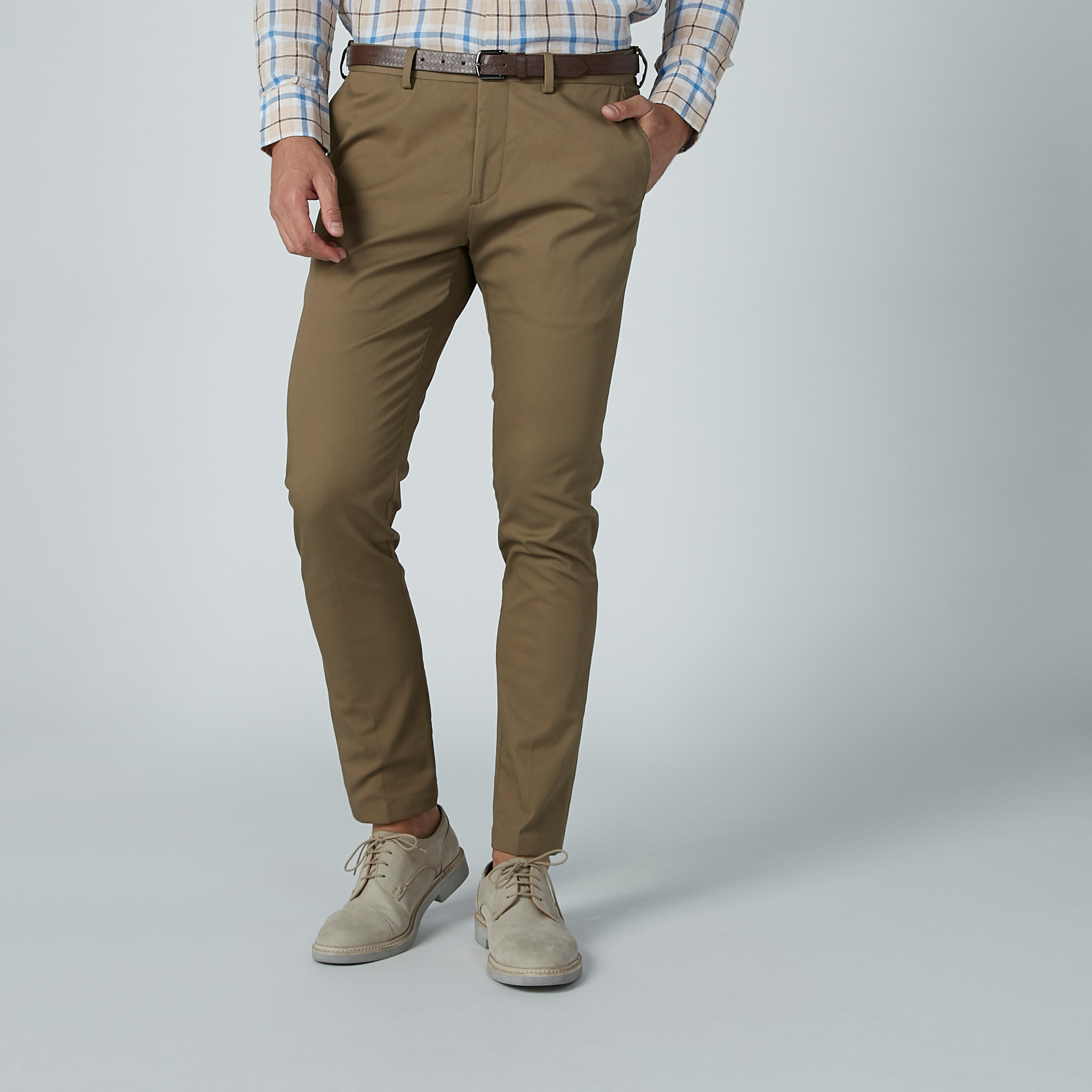بنطال رسمي سادة بجيوب وحلقات للحزام-men-clothing-bottoms-trousersandchinos-trousers-image-1