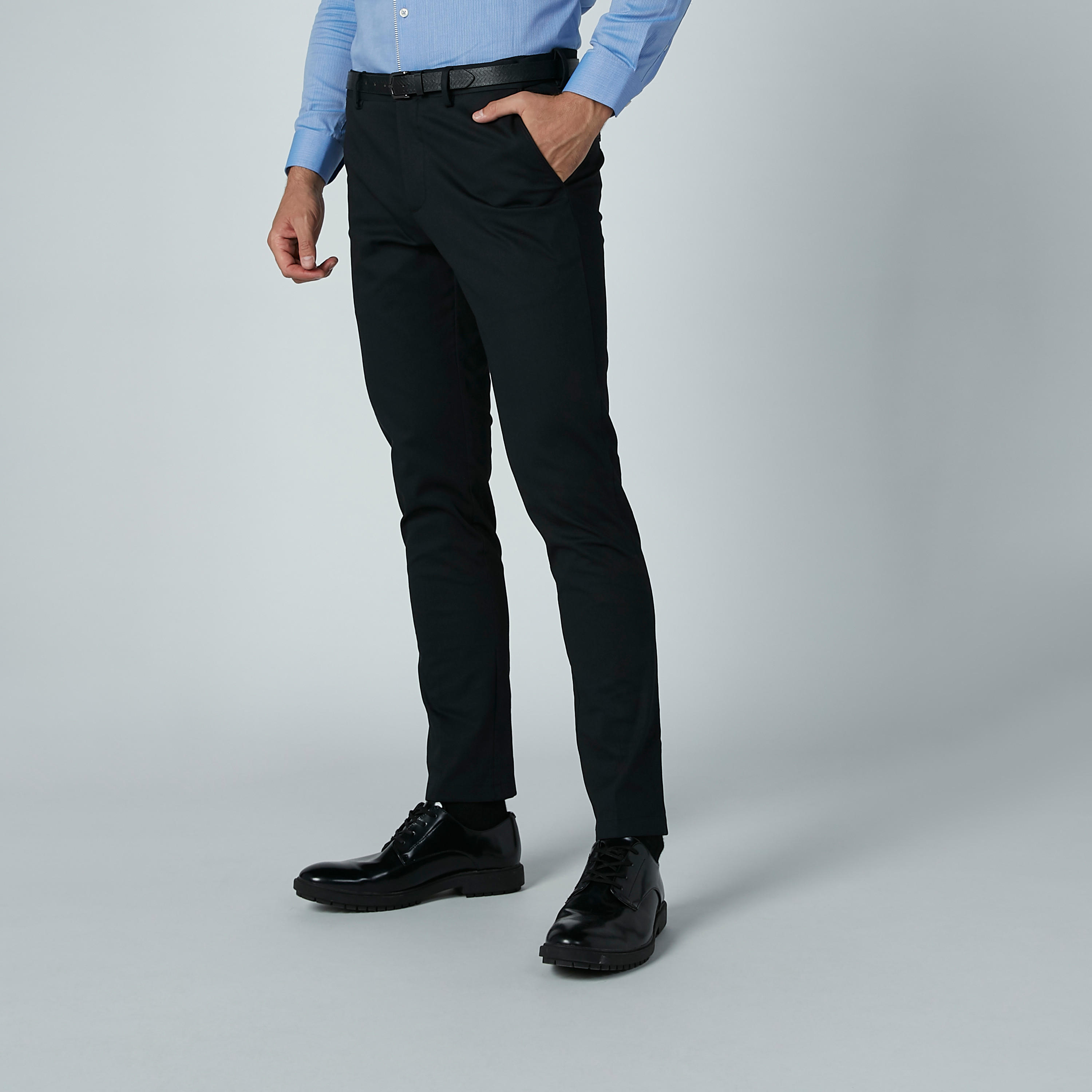 بنطال رسمي طويل بجيوب وحلقات للحزام-men-clothing-bottoms-trousersandchinos-trousers-image-1
