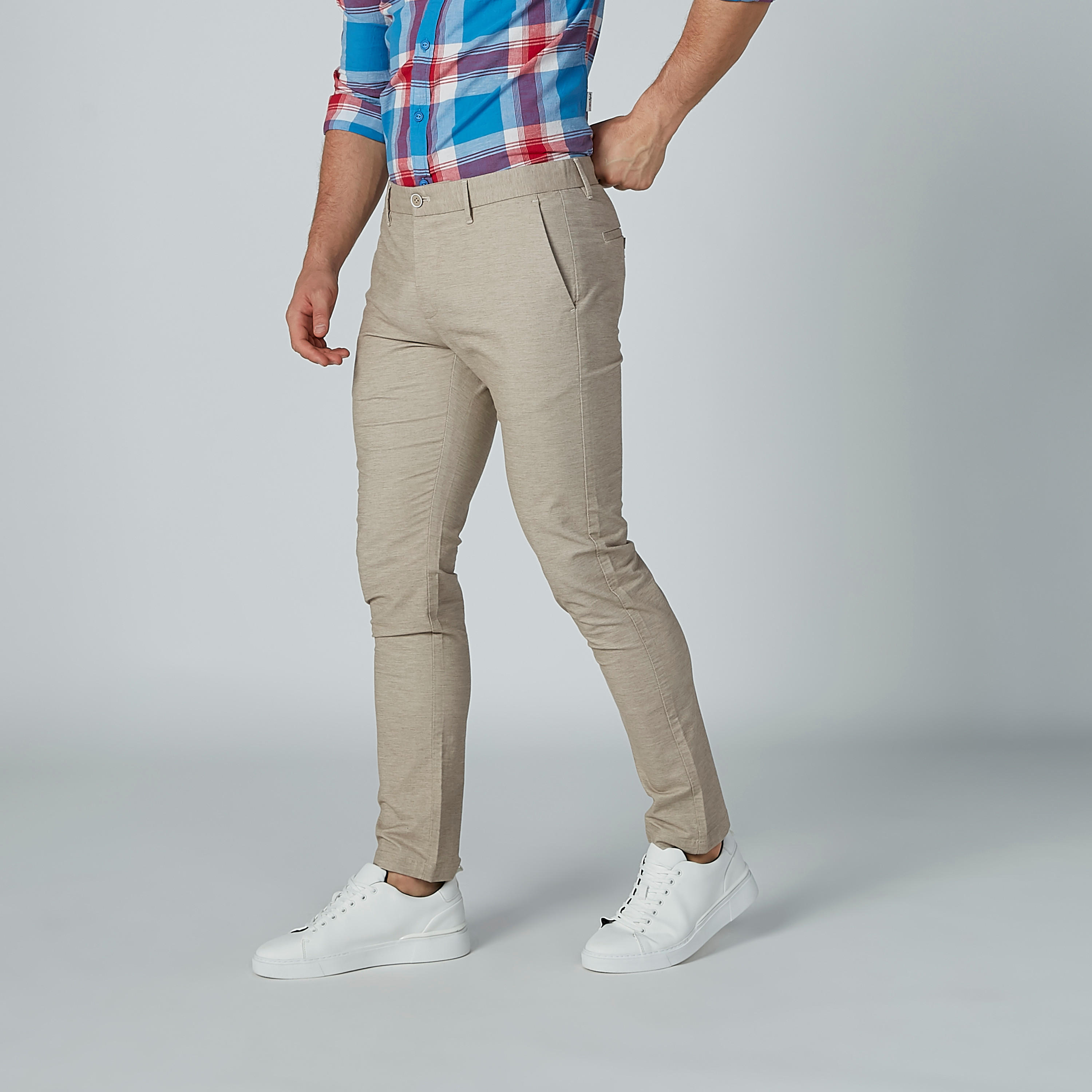 بنطال شينو طويل سادة بجيوب-men-clothing-bottoms-trousersandchinos-trousers-image-3